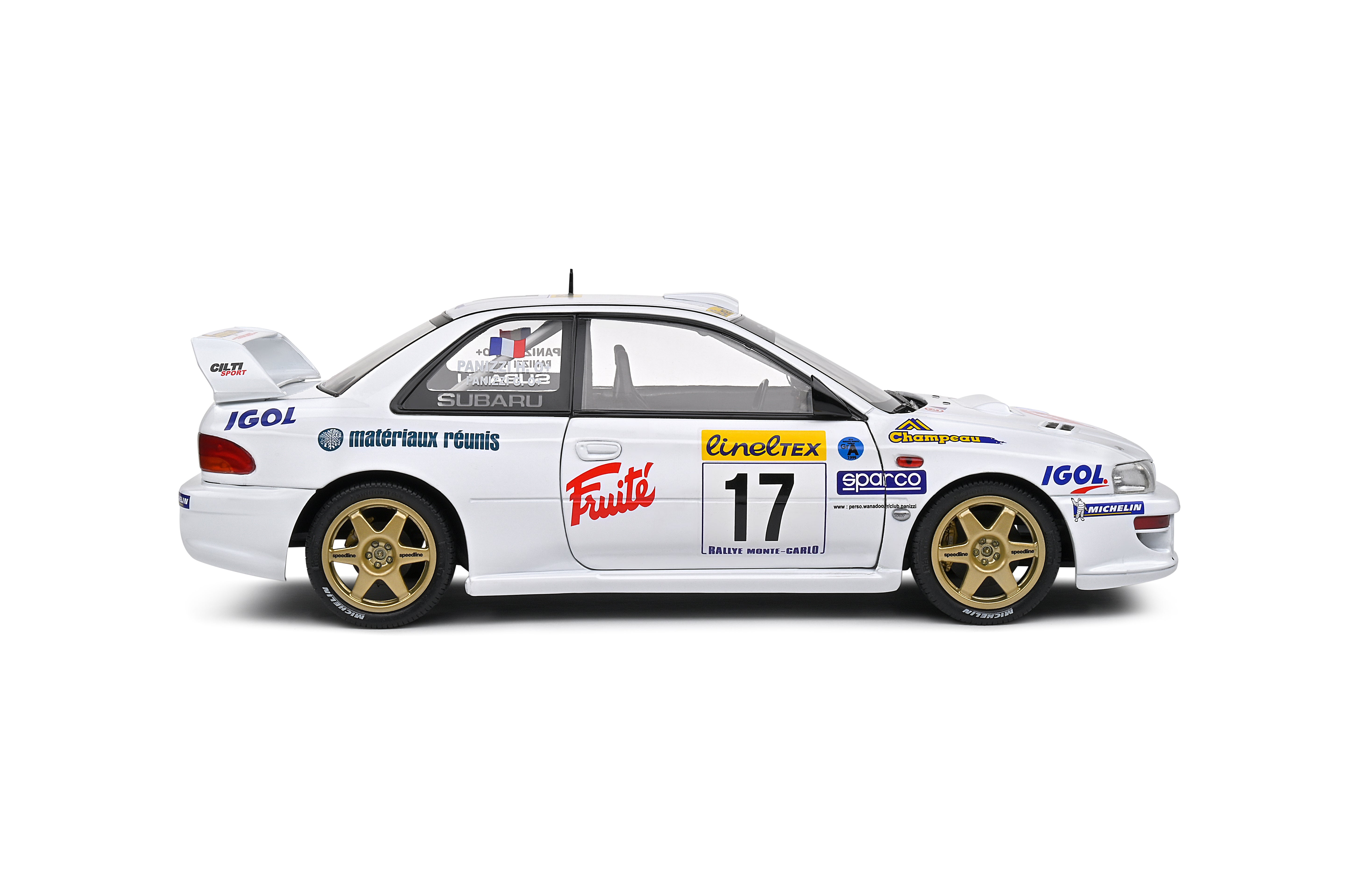 Solido 1:18 Diecast - Subaru Impreza S5 WRC99 22B RALLYE MONTE CARLO 1999 N.17 PANIZZI/PANIZZI