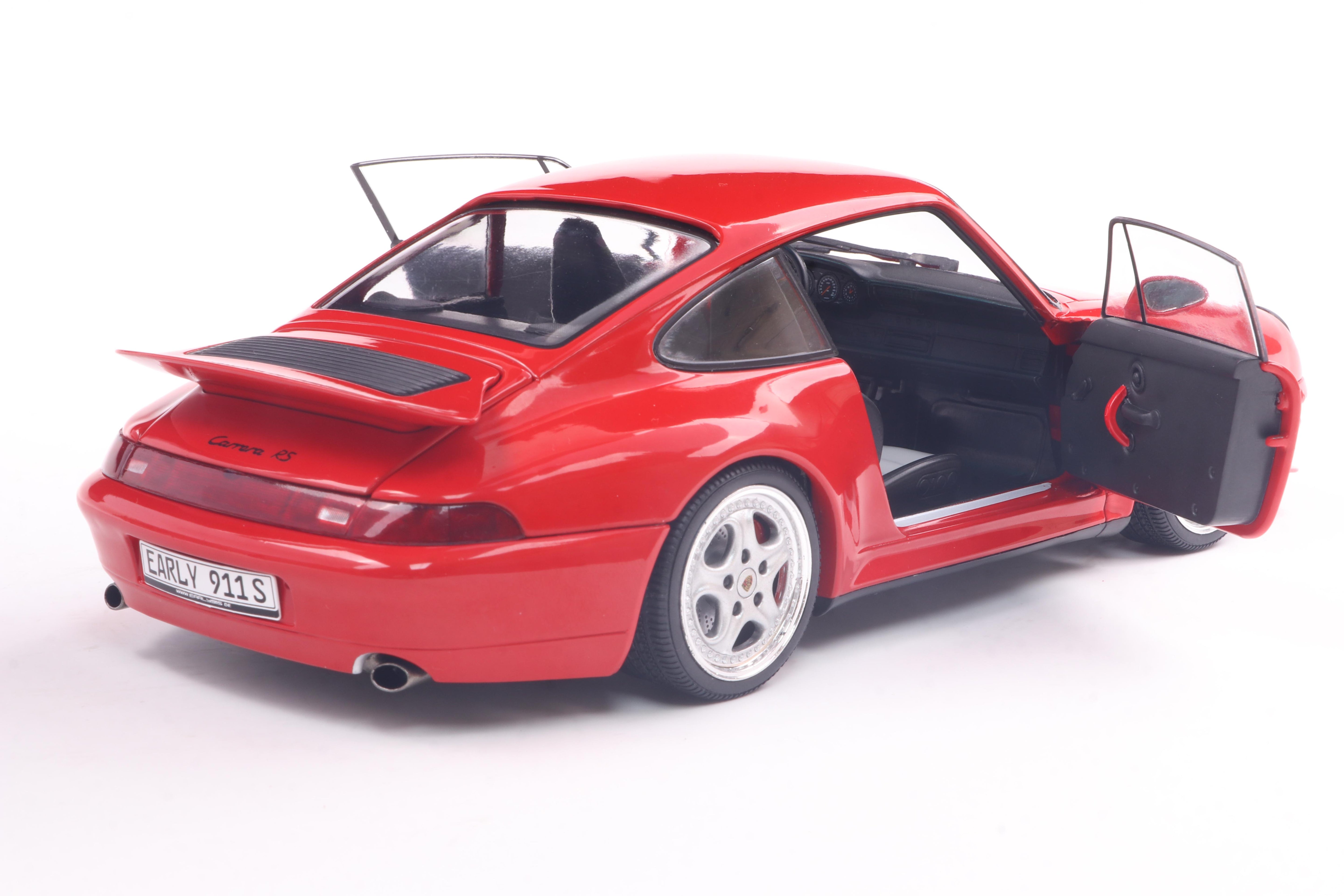 Solido 1:18 Diecast - 1997 Porsche 911 (933) Carrera RS Coupe - Red - S1810104