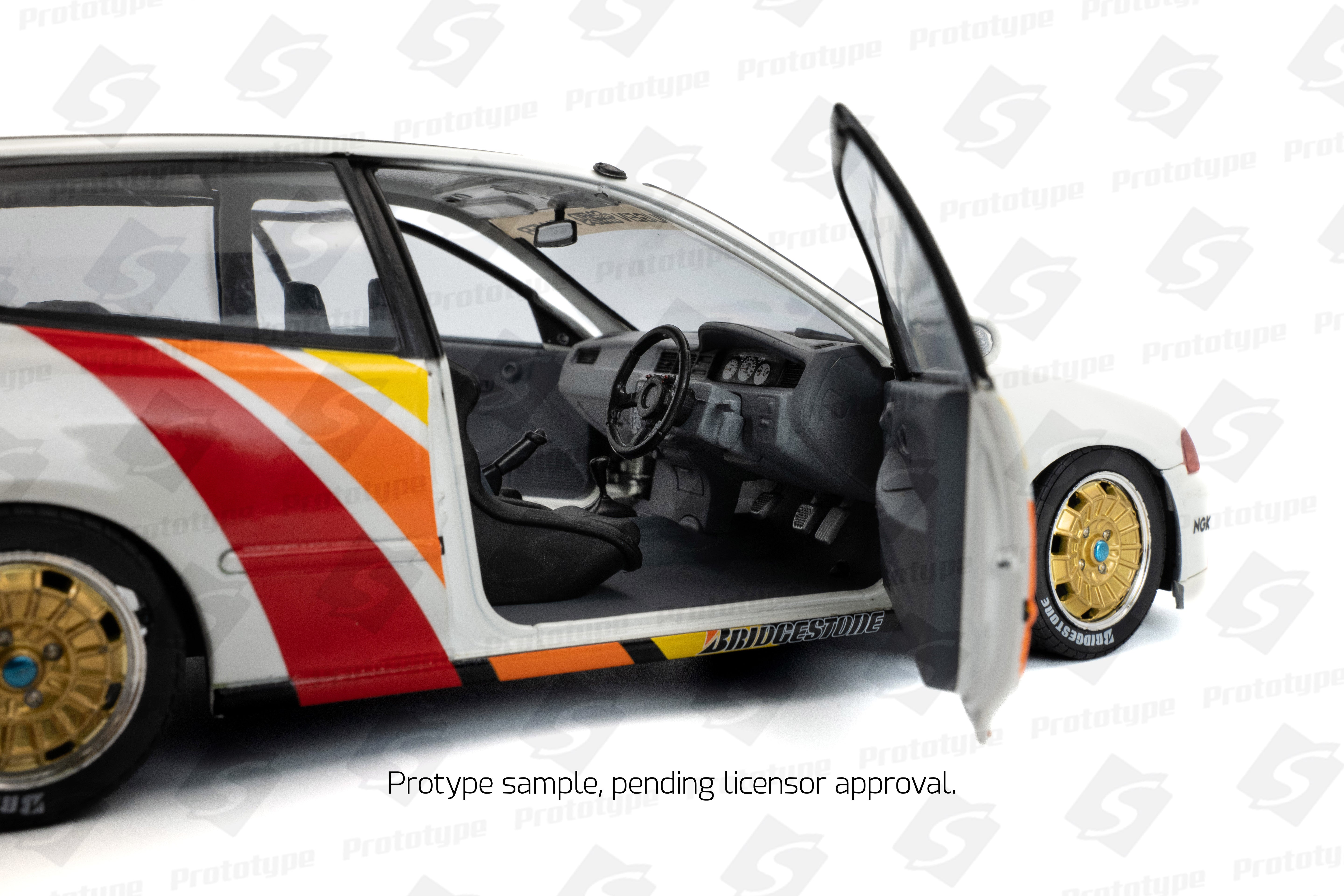 Solido 1:18 Diecast - 1992 Honda Civic (EG6) Solido Works Mugen Racing, White - S1810404