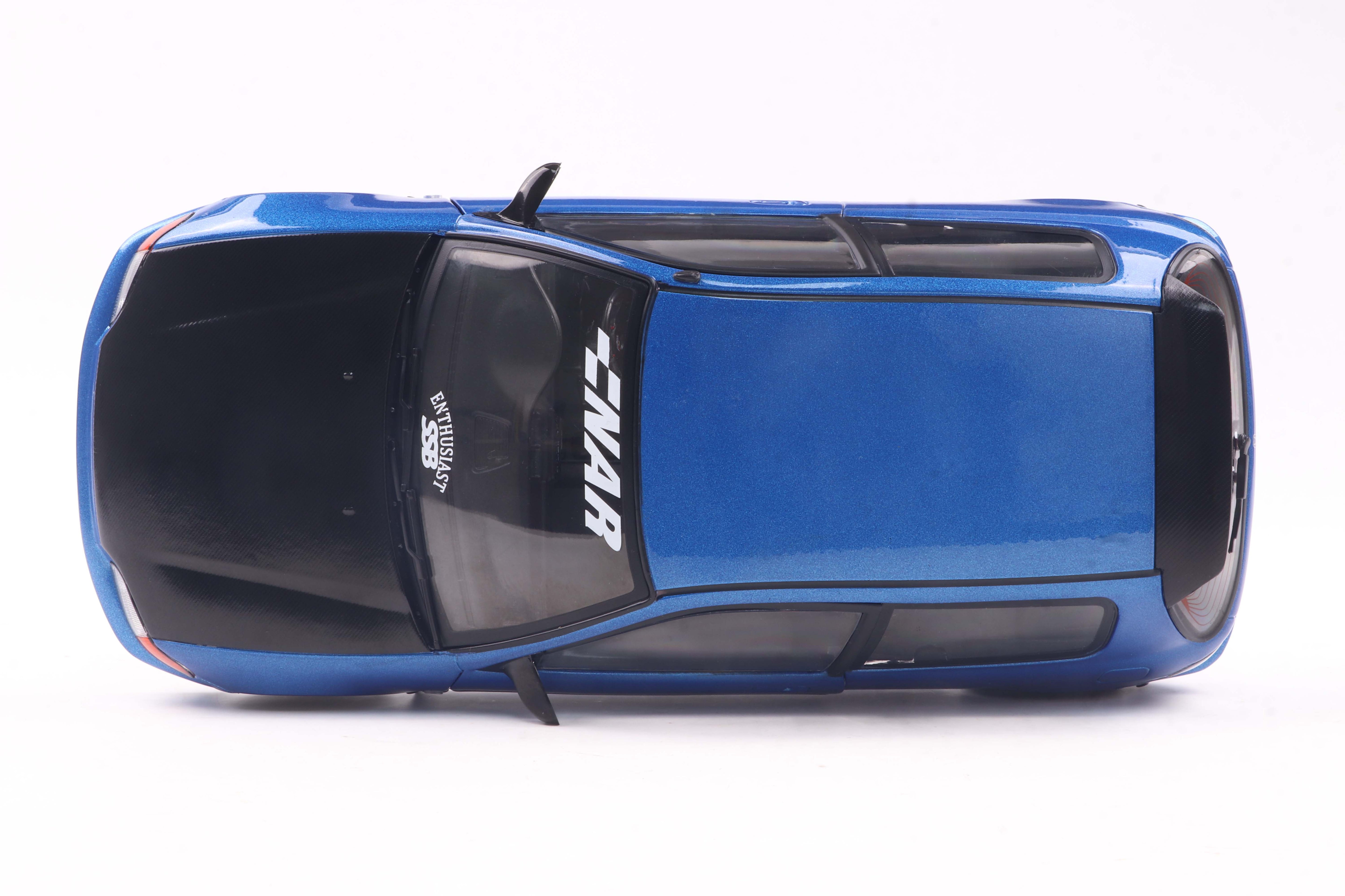 Solido 1:18 Diecast - 1992 Honda Civic (EG6) Solido Works , Blue/Black - S1810406