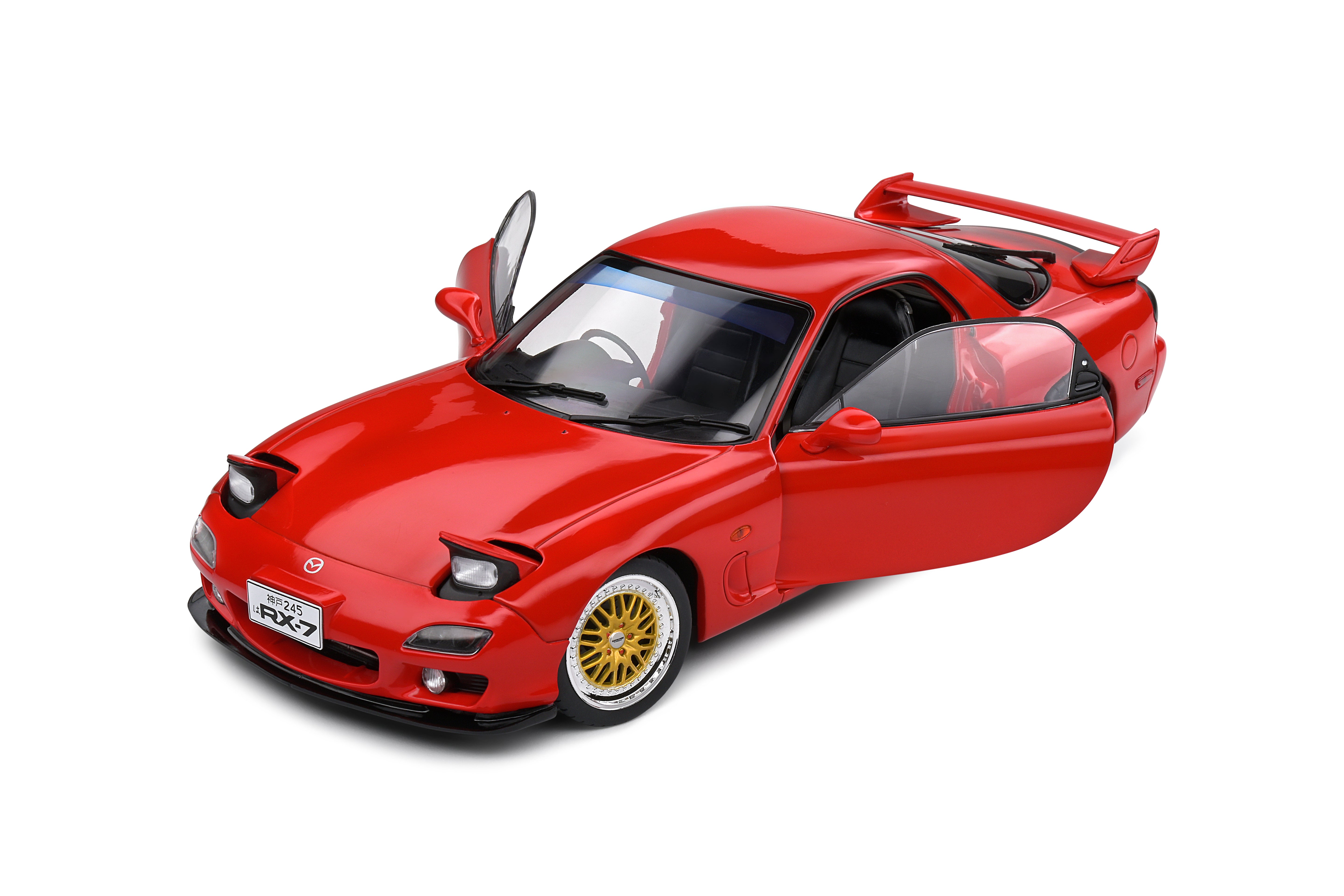 SOLIDO 1:18 Scale Diecast Model Car - 1994 Mazda RX7 FD RS, Red - S1810602