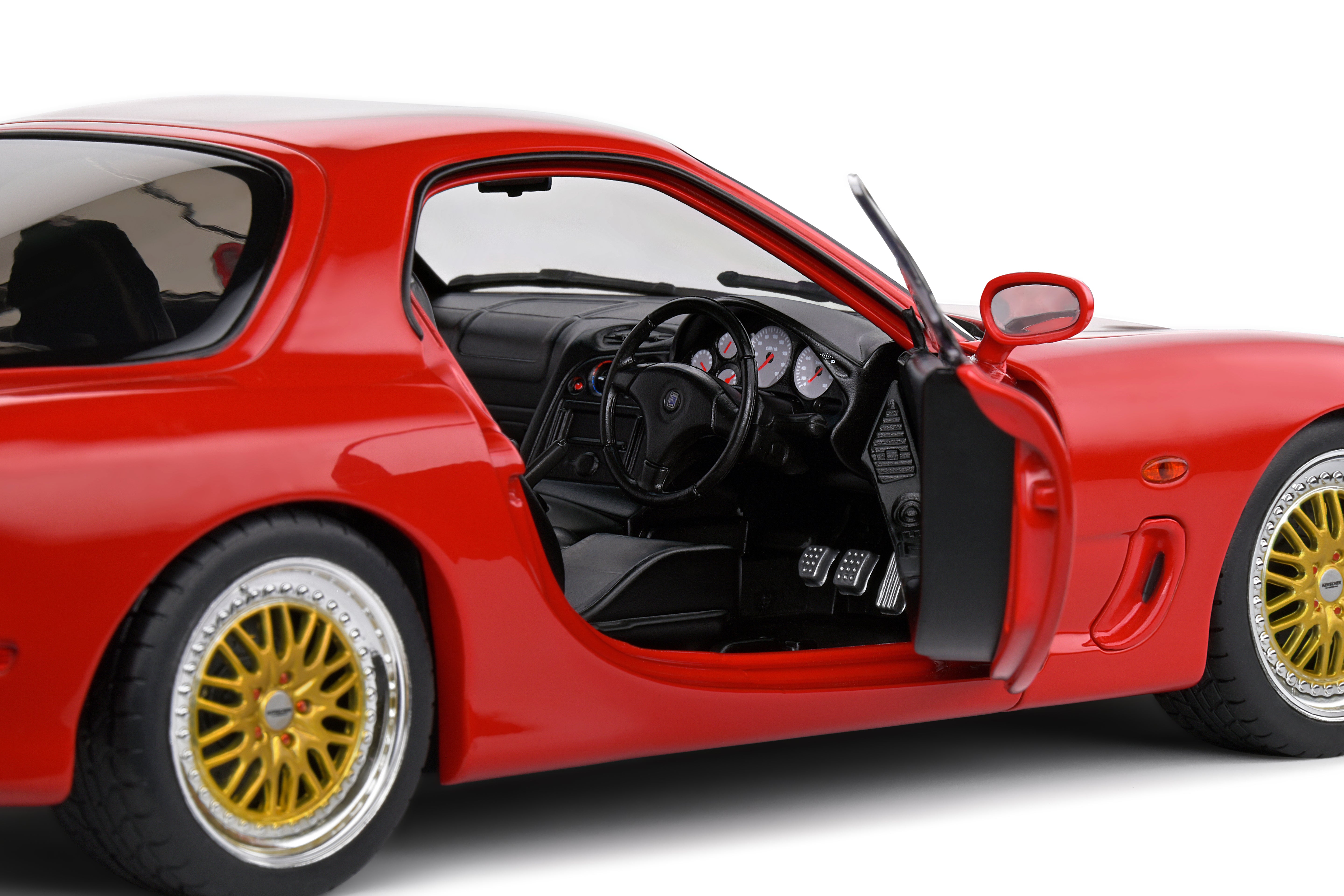 SOLIDO 1:18 Scale Diecast Model Car - 1994 Mazda RX7 FD RS, Red - S1810602