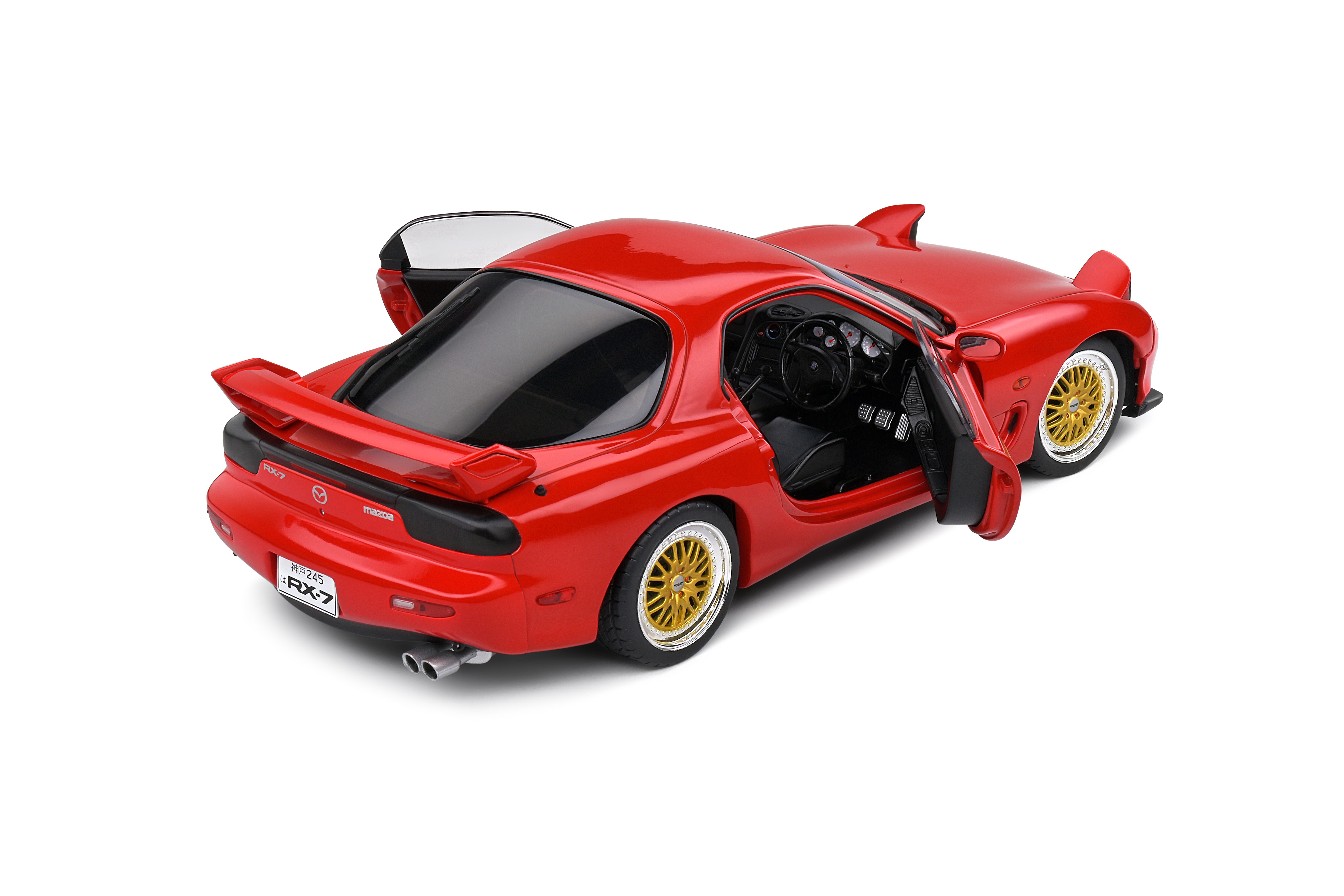SOLIDO 1:18 Scale Diecast Model Car - 1994 Mazda RX7 FD RS, Red - S1810602