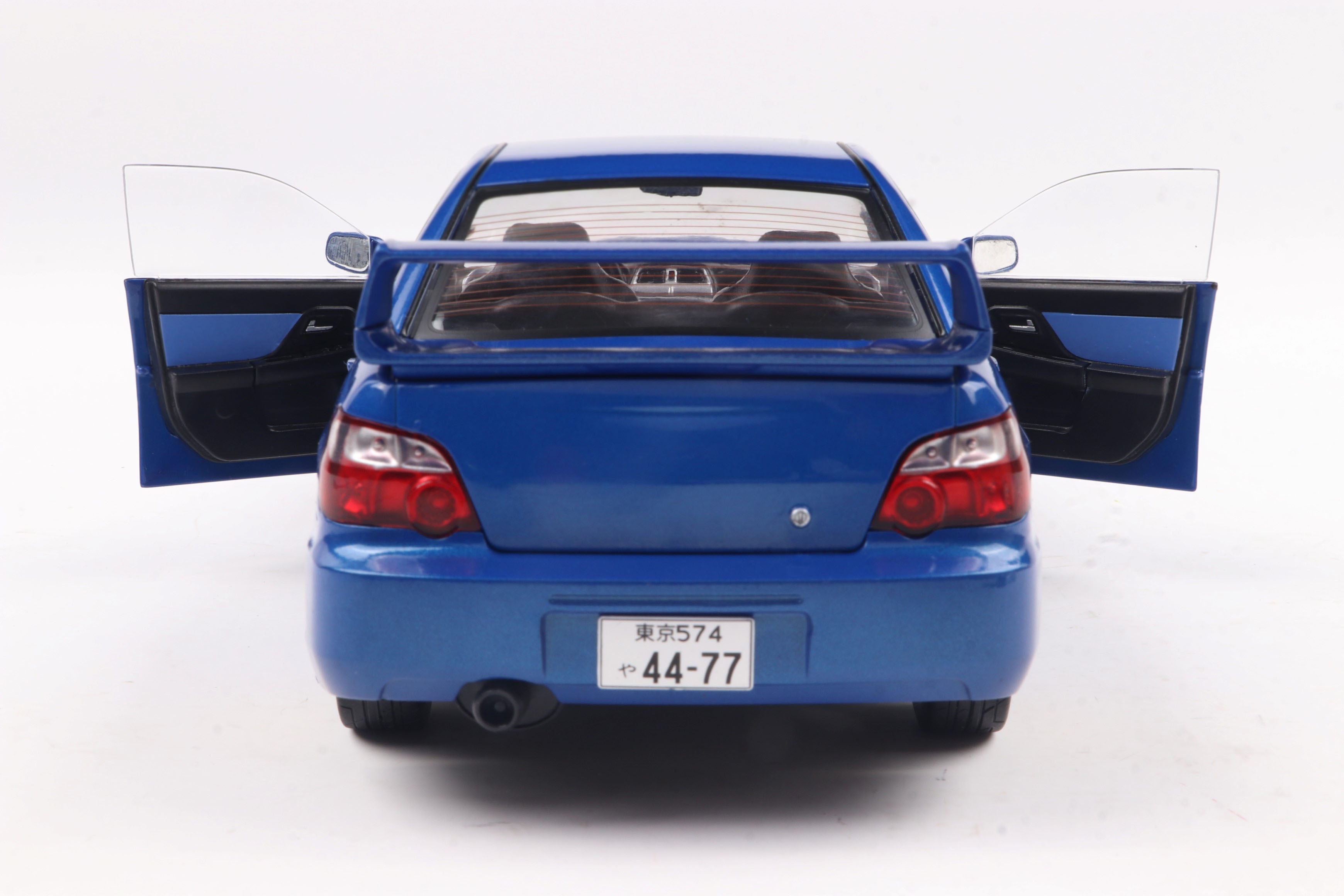 Solido 1:18 Diecast - 2003 Subaru Impreza WRX STI, Sonic Blue - S1812301