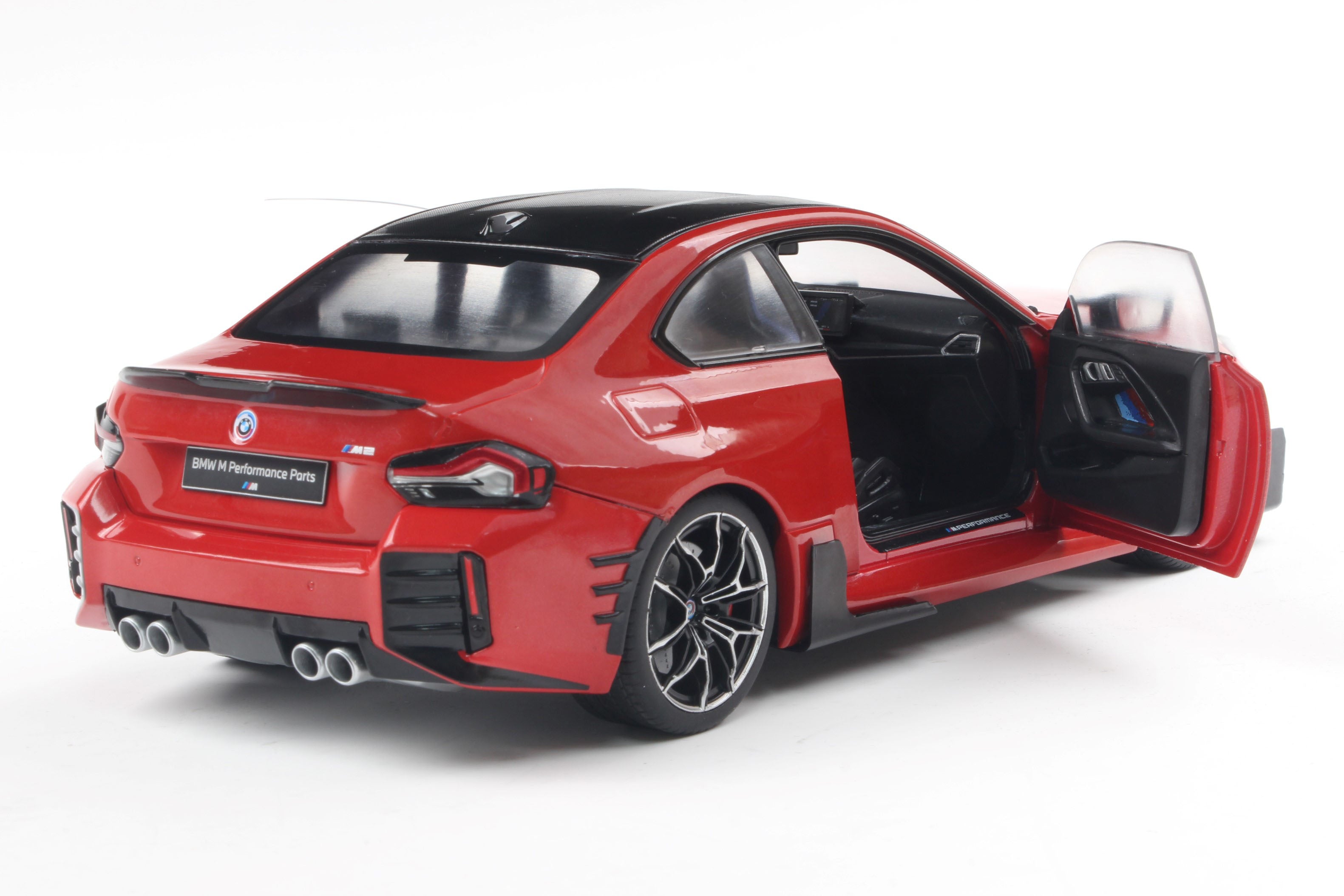 Solido 1:18 Diecast - 2024 BMW 2 Series M-Performance Parts (G87), Red/Black - S1812902