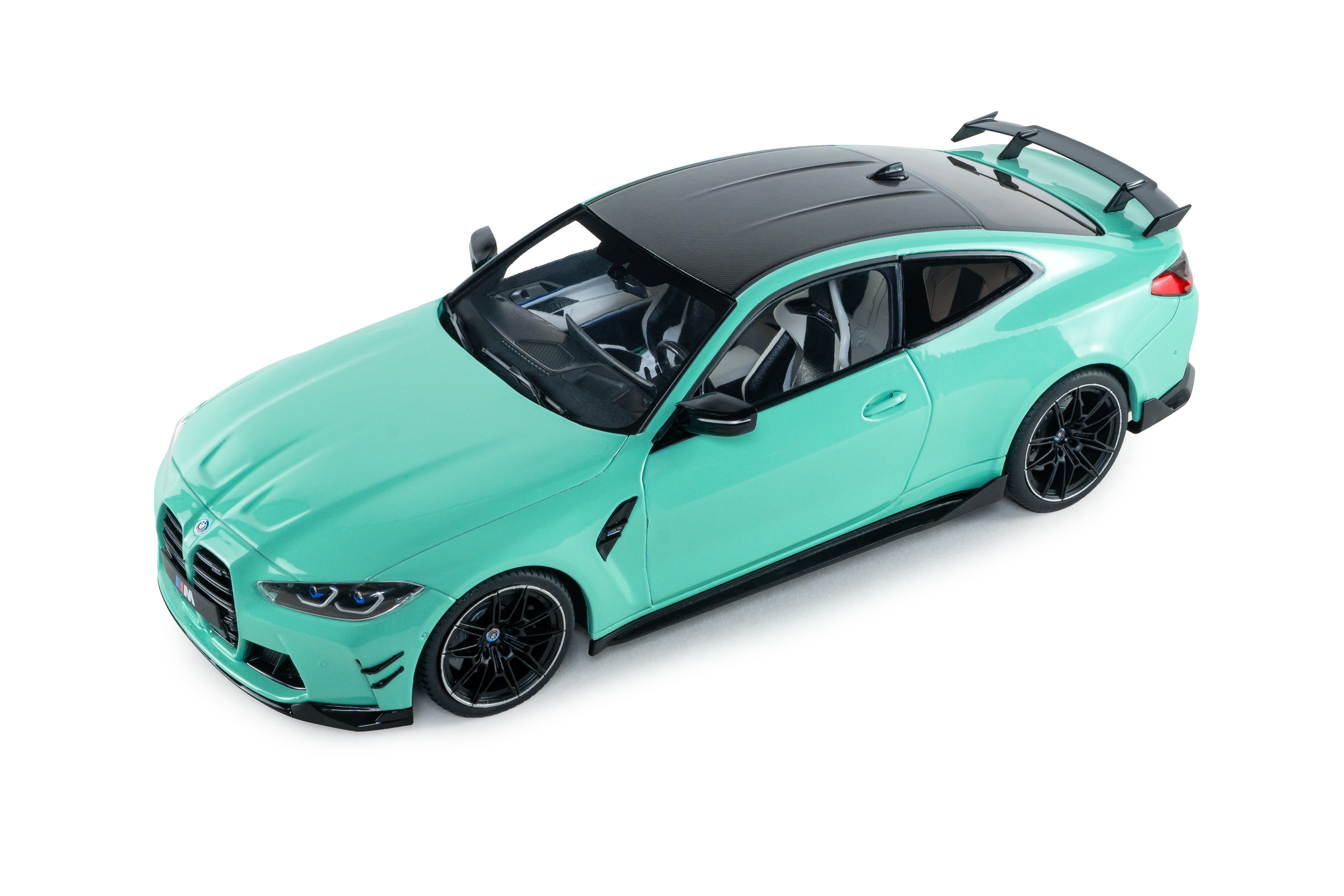 SOLIDO 1:18 Scale - 2024 BMW M4 Competition w/Performance Parts, Mint Green - S1814501