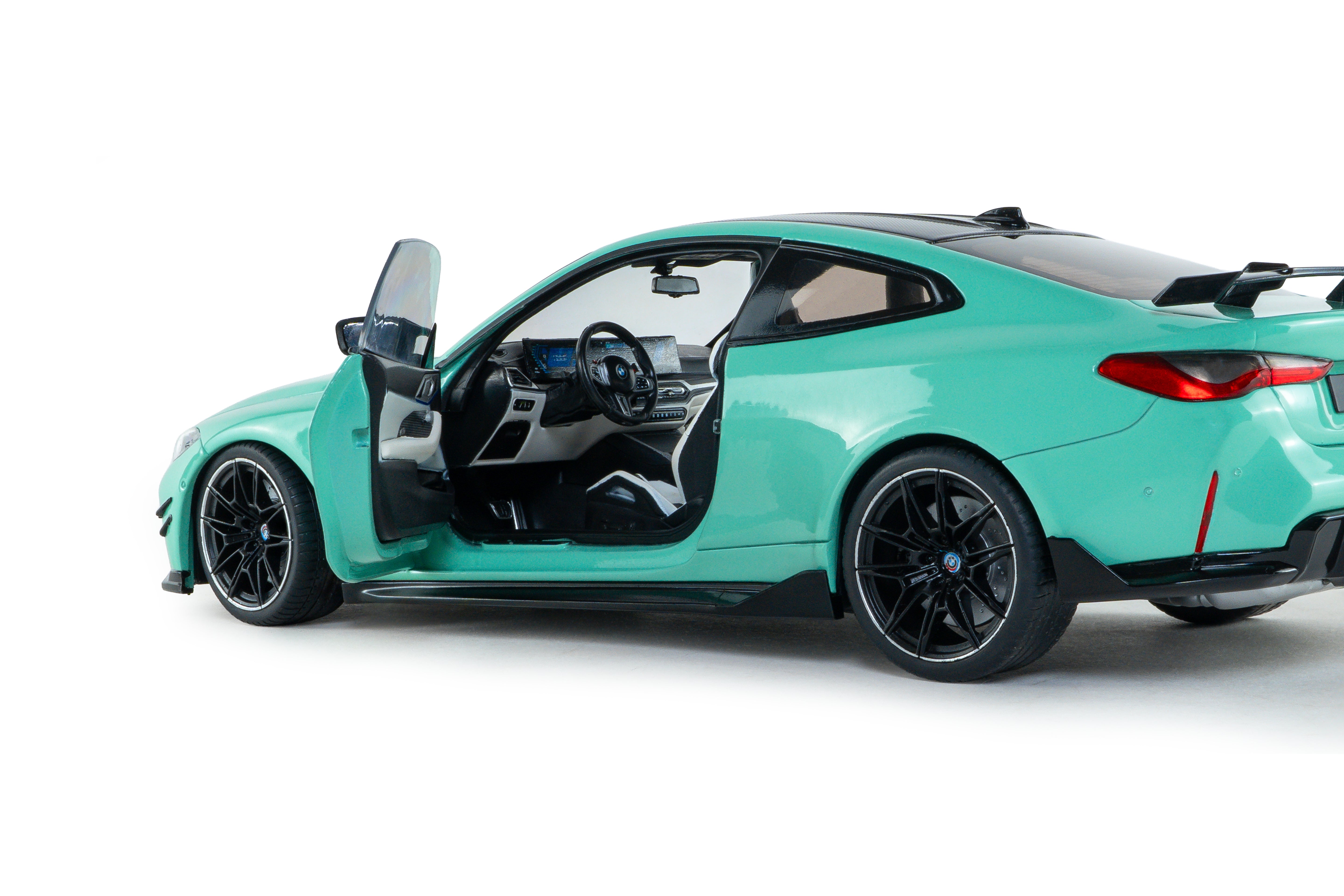 SOLIDO 1:18 Scale - 2024 BMW M4 Competition w/Performance Parts, Mint Green - S1814501