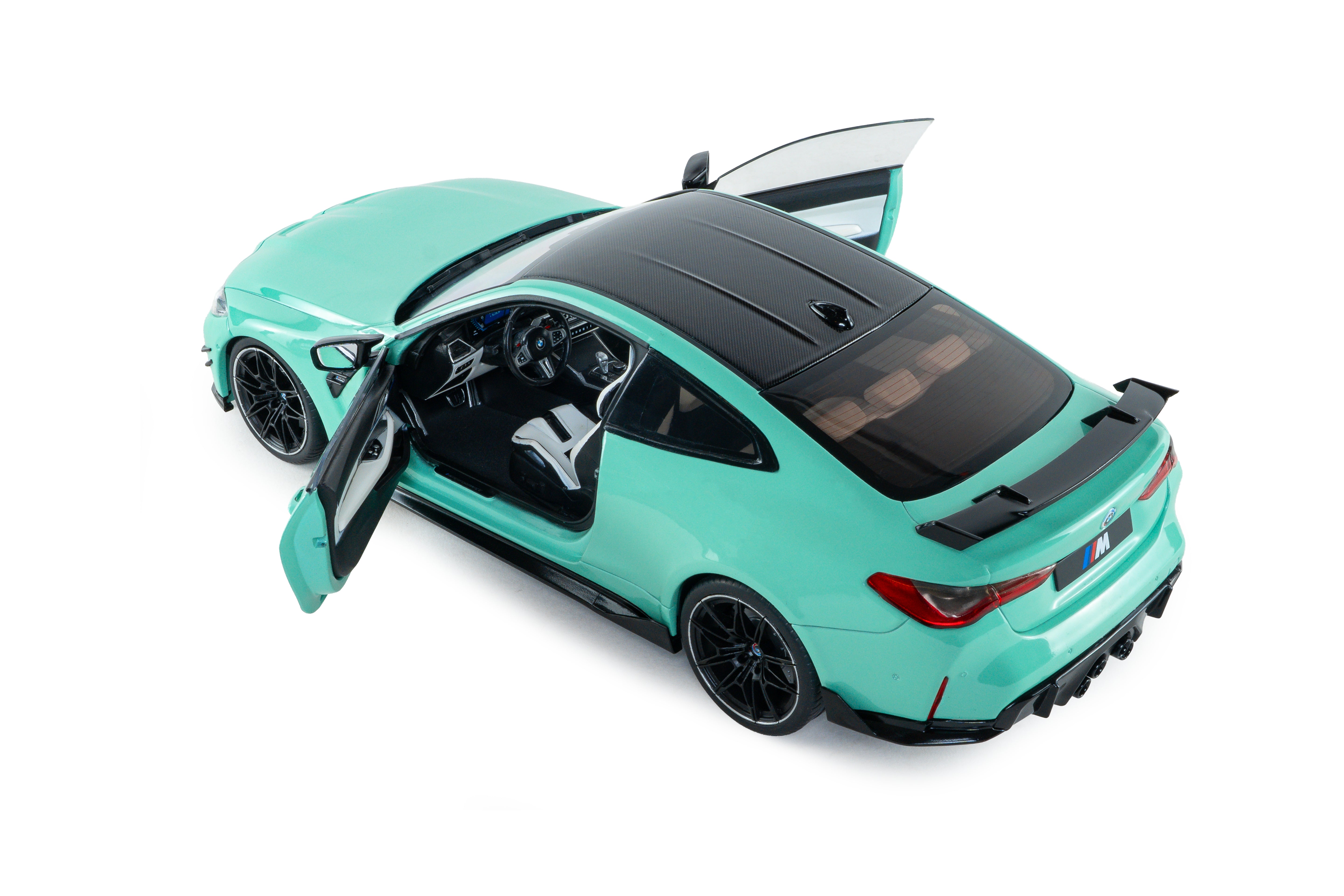 SOLIDO 1:18 Scale - 2024 BMW M4 Competition w/Performance Parts, Mint Green - S1814501