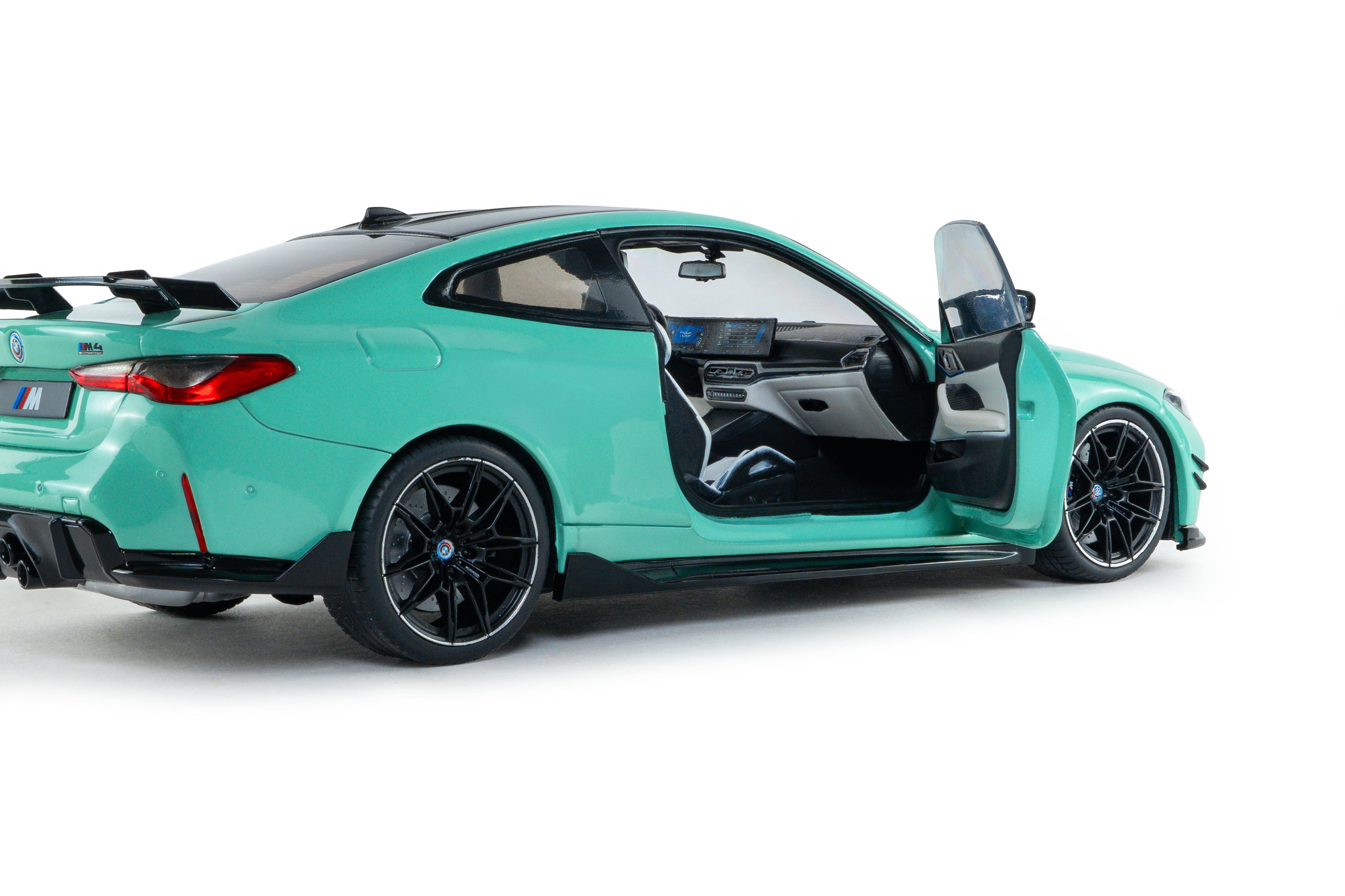 SOLIDO 1:18 Scale - 2024 BMW M4 Competition w/Performance Parts, Mint Green - S1814501