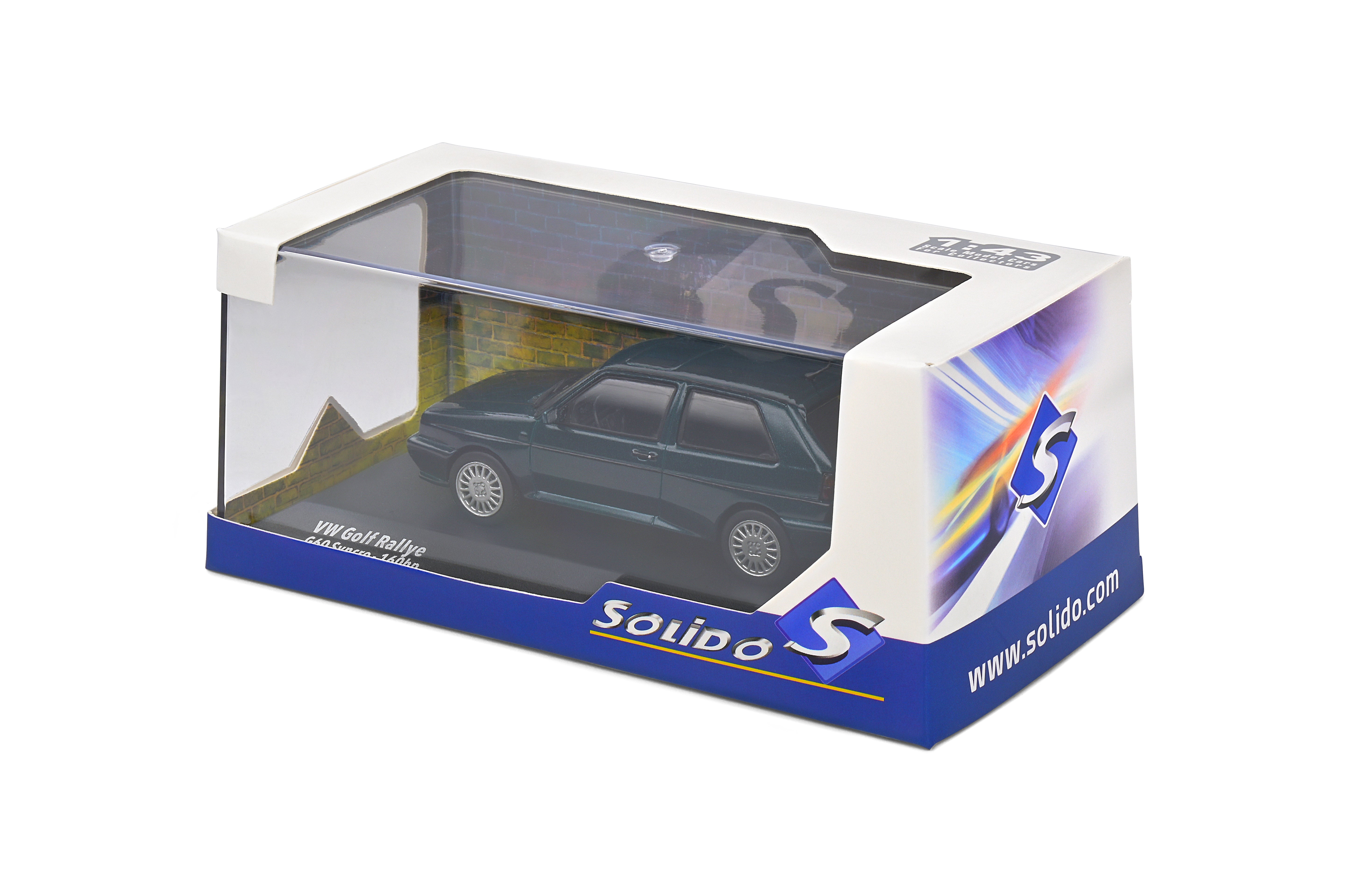 Solido 1:43 Scale Diecast, 1989 Volkswagen Golf Rallye G60, Green - S4311304