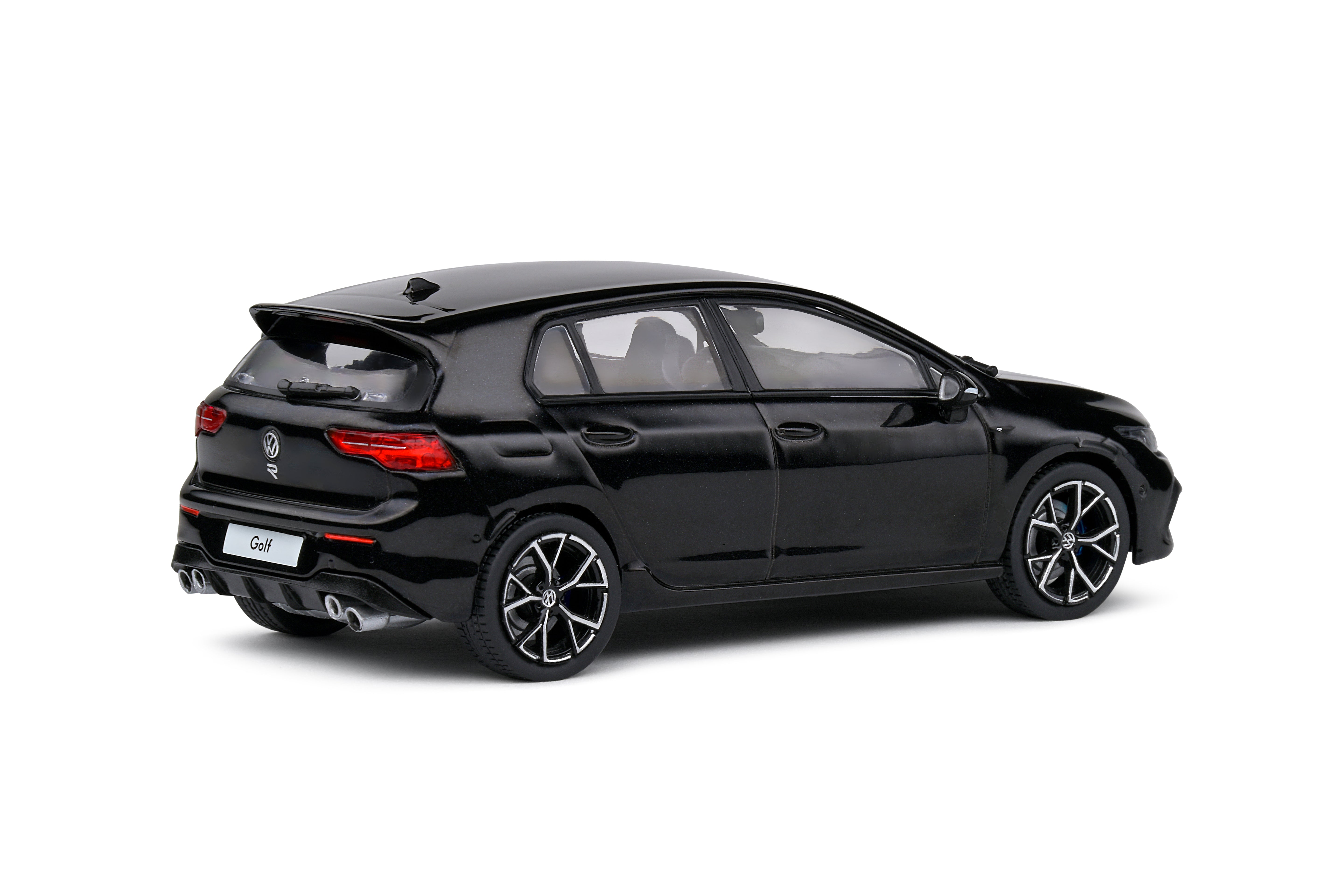 Solido 1:43 Scale, 2022 Volkswagen Golf VIII R, Black - 4311803
