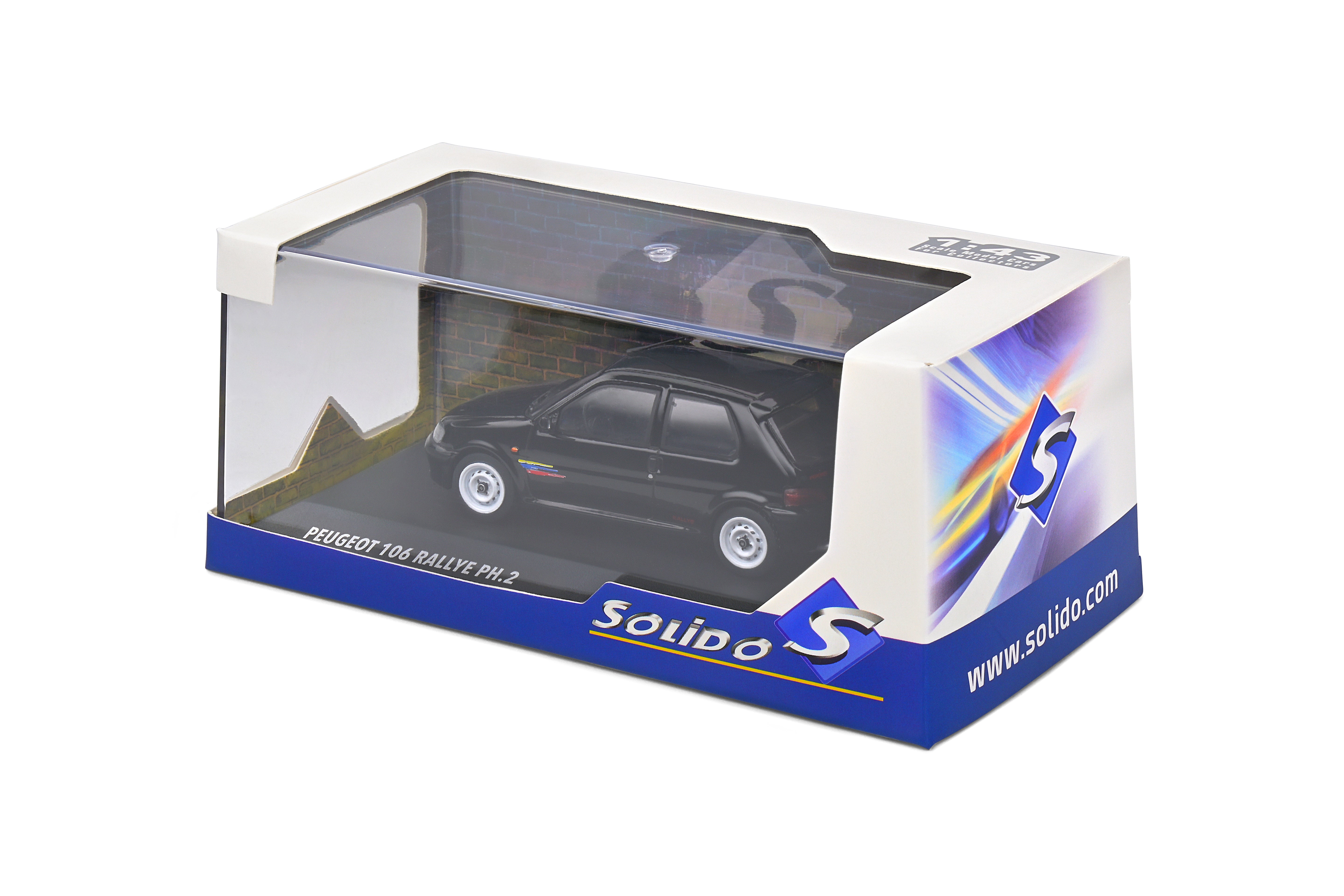 Solido 1:43 Scale, 2001 Peugeot 106 Rallye, Black - 4312103