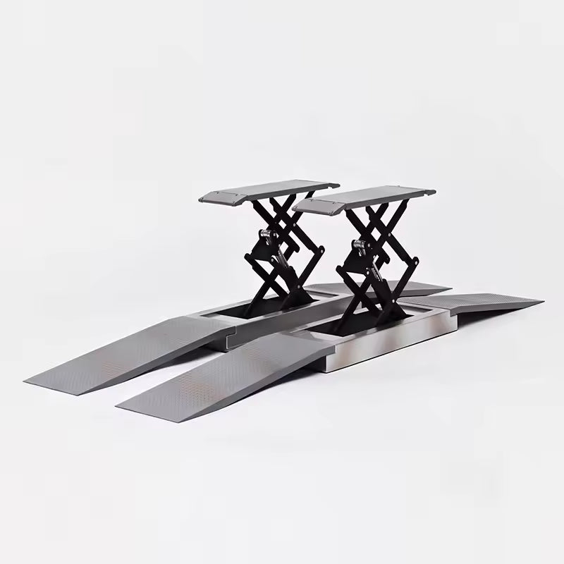LCD 1:18 Scale - Diecast Scissor Lift, Ramp Garage Accessory, Grey - 18018GY
