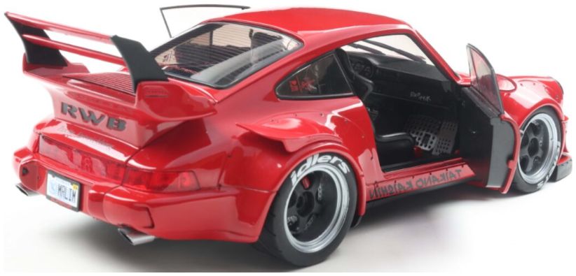 SOLIDO 1:18 Scale - 2024 Porsche 911 RWB Bodykit Taikano Kaishin, Red - S1807514