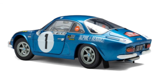 SOLIDO 1:18 Scale Diecast - Alpine A110 1600S 1972 Rallye Monte-Carlo - Therier/Roure #1 - S1804210