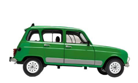 SOLIDO 1:18 Scale Diecast - 1978 Renault 4L GTL Green  - S1800112