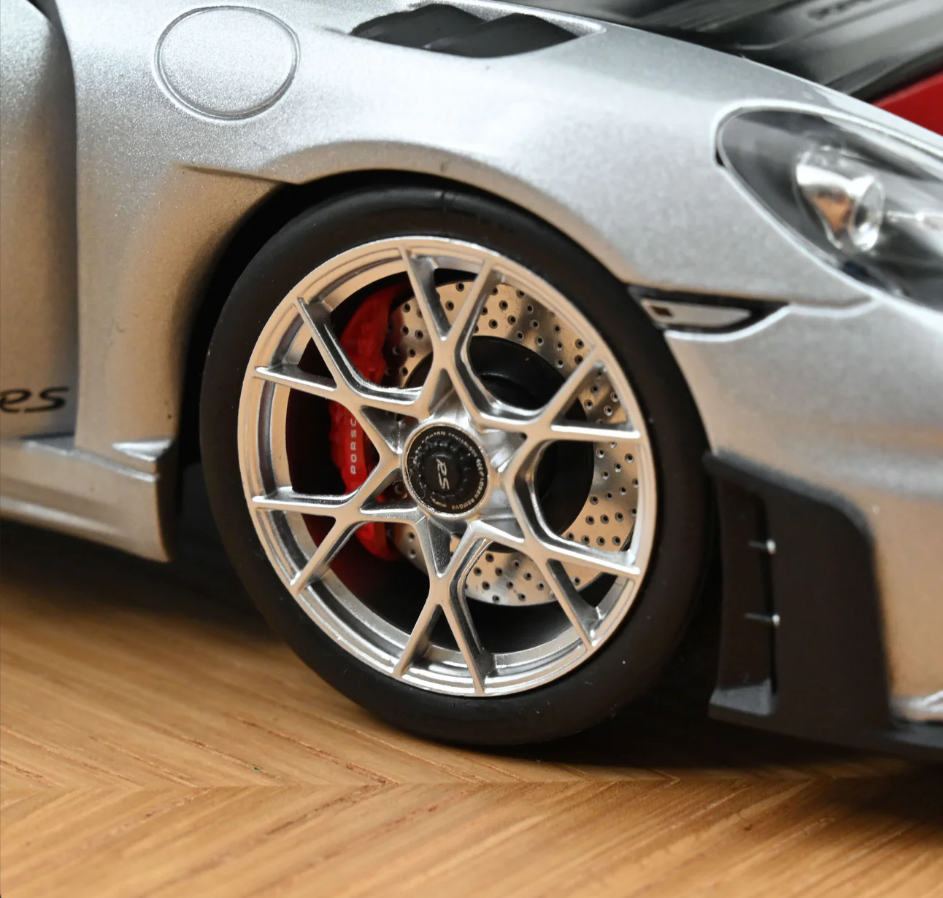 NoRev 1:18 2023 PORSCHE - 718 (982) SPIDER RS Weissach Package, Silver Metallic - 187270