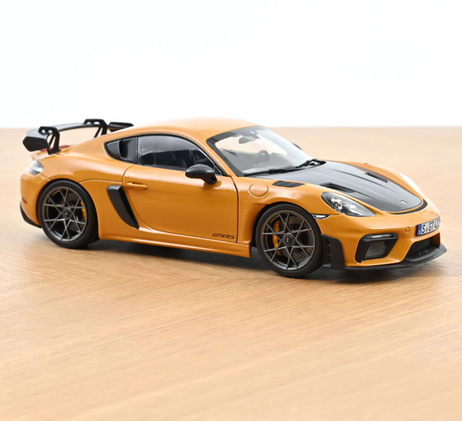 NoRev 1:18 - 2023 PORSCHE - 718 (982) SPIDER RS Weissach Package, Bahama Orange - 187252