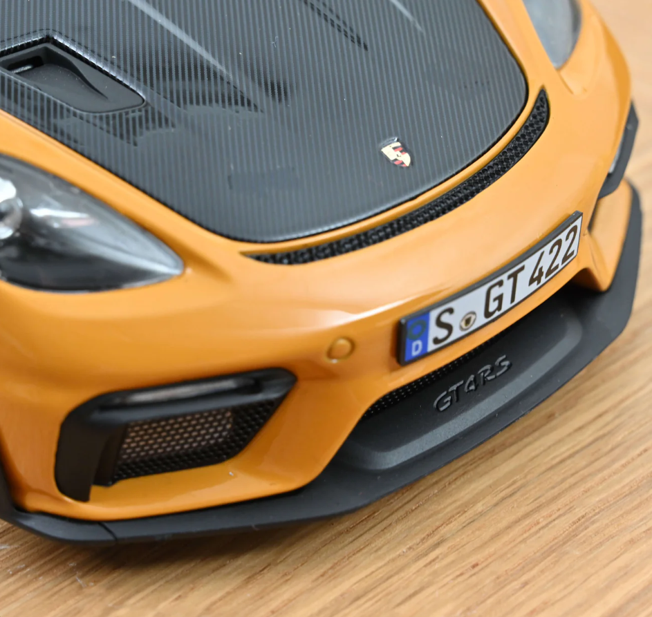 NoRev 1:18 - 2023 PORSCHE - 718 (982) SPIDER RS Weissach Package, Bahama Orange - 187252