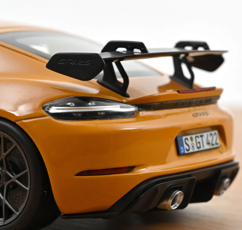 NoRev 1:18 - 2023 PORSCHE - 718 (982) SPIDER RS Weissach Package, Bahama Orange - 187252