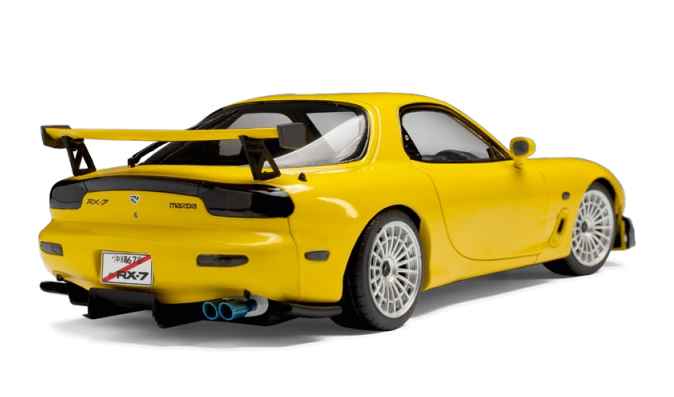 SOLIDO 1:18 Scale Diecast - 1994 Mazda RX7 FD3RS Streetfighters, Yellow - S1810603