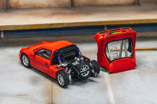 TARMAC WORKS 1:64 - FORD RS200 - RED