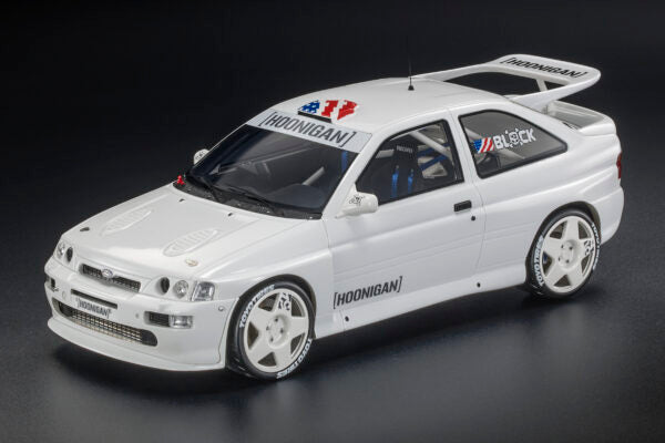 Top Marques 1:18 Scale - Ford Escort RS Cosworth, Ken Block - Base Rally 2017 - White