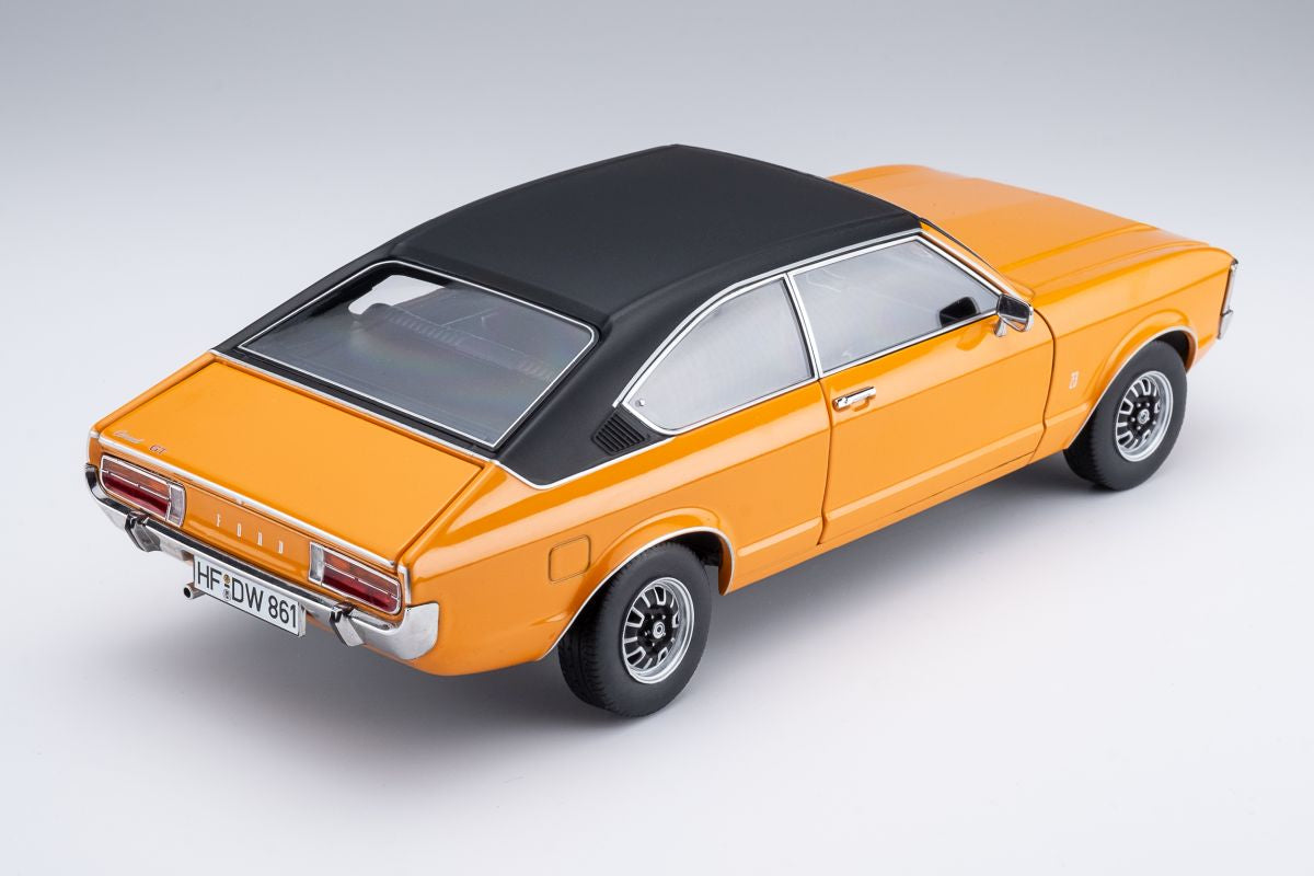 Touring Modelcars 1:18 Scale Diecast - 1975 Ford Granada Coupe Series 2, Signal Orange - 18080003