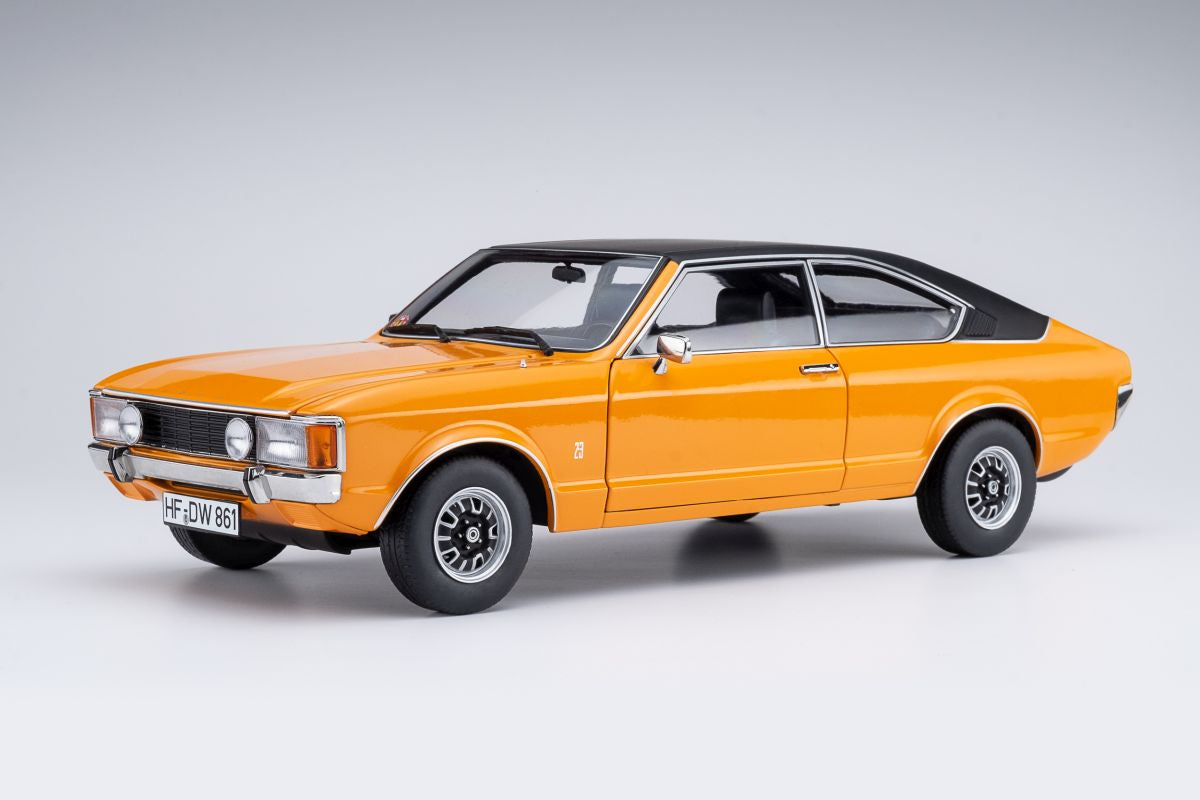 Touring Modelcars 1:18 Scale Diecast - 1975 Ford Granada Coupe Series 2, Signal Orange - 18080003