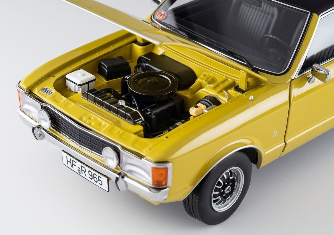 Touring Modelcars 1:18 Scale Diecast - 1975 Ford Granada Coupe Series 2, Daytona Yellow - 18080005