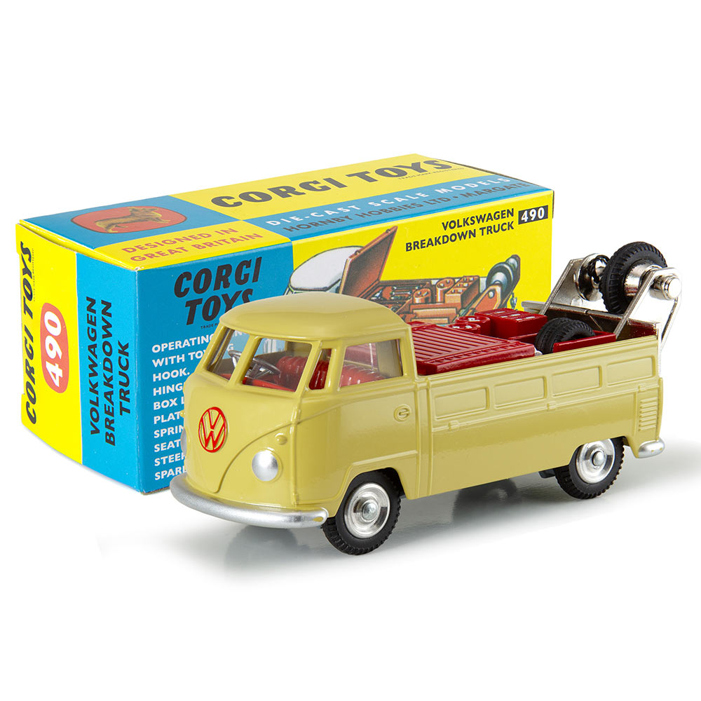 Corgi Model Club 1:47 Volkswagen Breakdown Truck, Yellow 490
