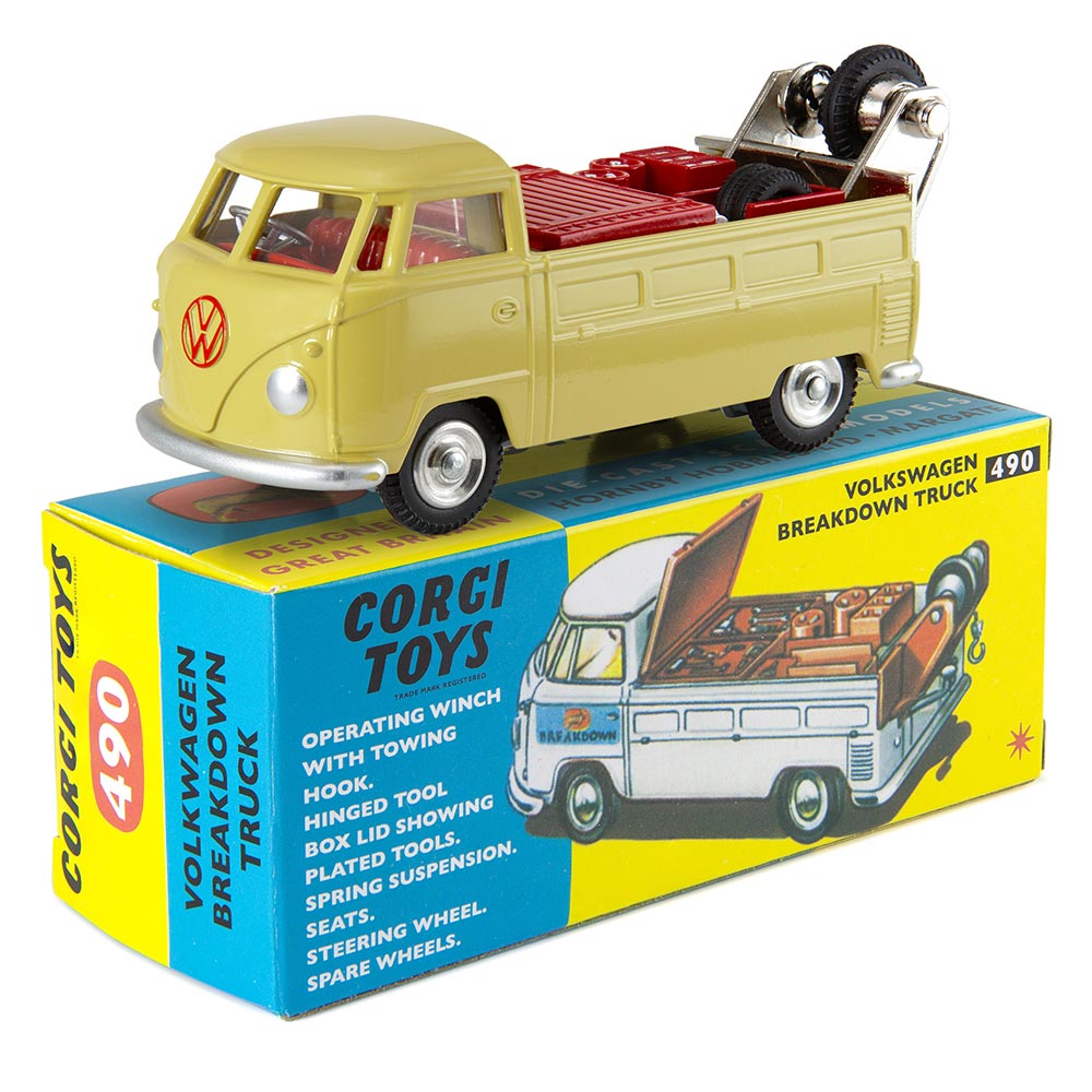 Corgi Model Club 1:47 - Volkswagen Breakdown Truck, Yellow - 490