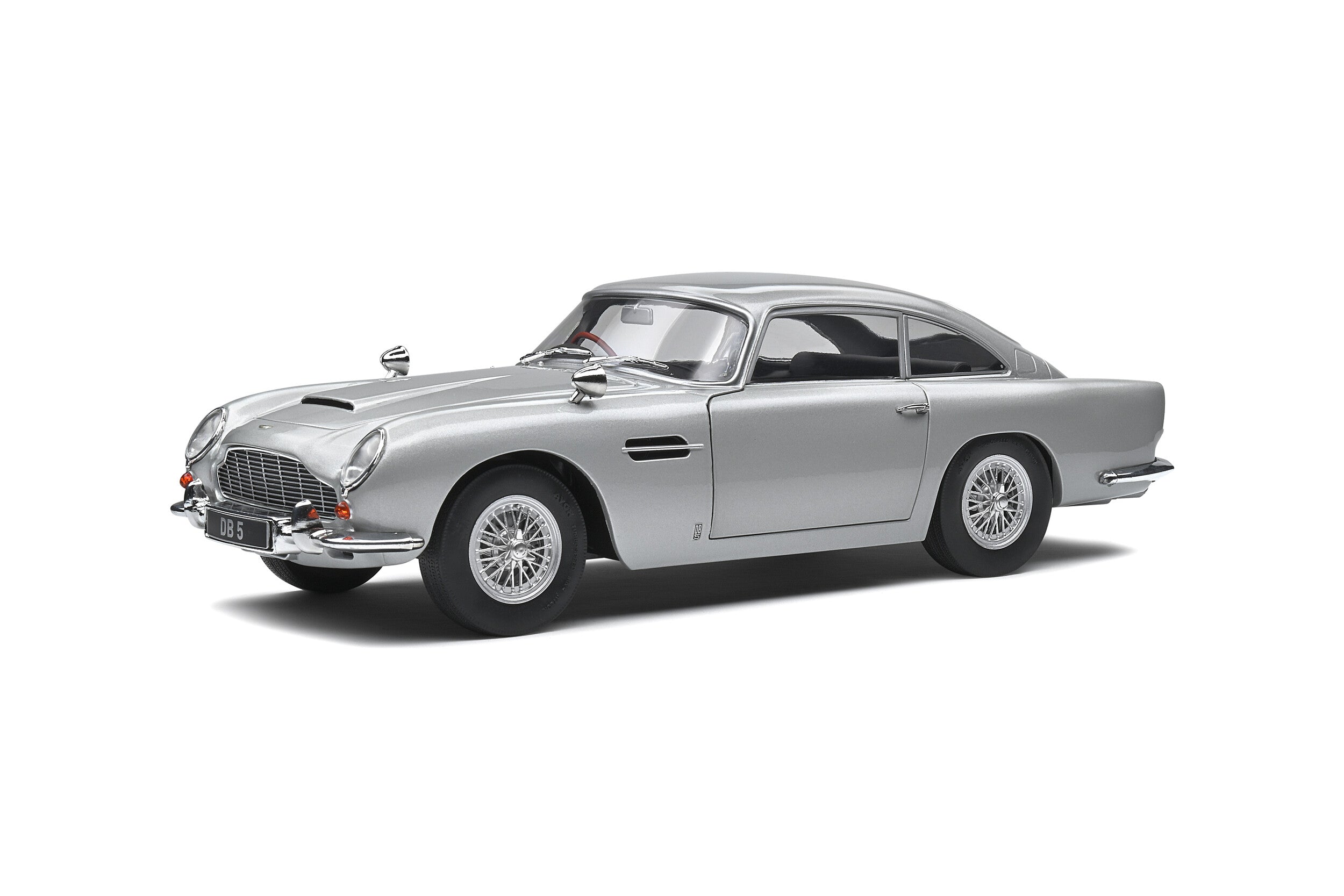SOLIDO 1:18 ASTON MARTIN DB5 model road car Silver birch 1964 Bond 007 - 1807101