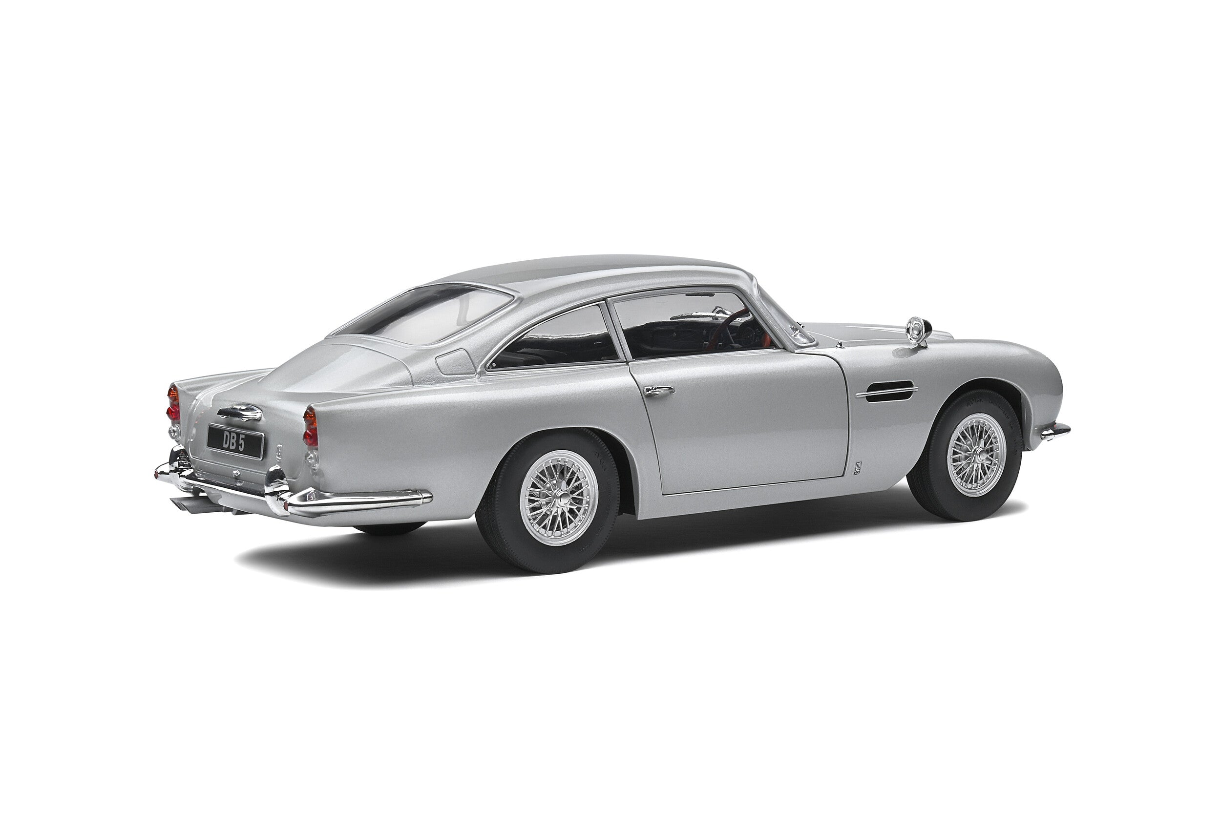 SOLIDO 1:18 ASTON MARTIN DB5 model road car Silver birch 1964 Bond 007 - 1807101