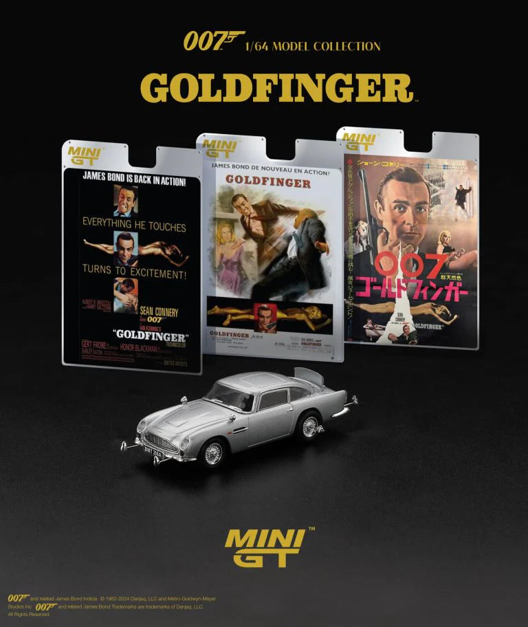Mini GT 1:64 Aston Martin DB5 James Bond 007 THUNDERBALL English RHD - BLISTER PACKAGING - MGT00901-007E