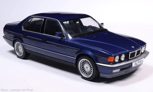 MCG 1:18 Scale Diecast Model Car - 1992 BMW Alpina B11 3,5, Blue - MCG18232