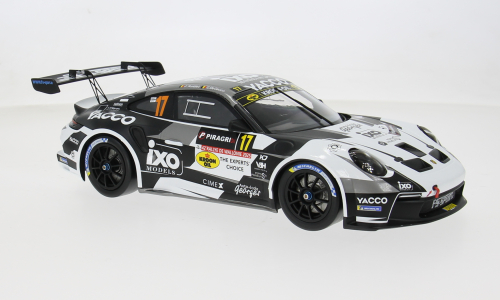 IXO 1:18 Diecast - Porsche 992, Rallye Wallonien, 2025, #17, C.De Cecco, White/Black - IXO18RMC255.22