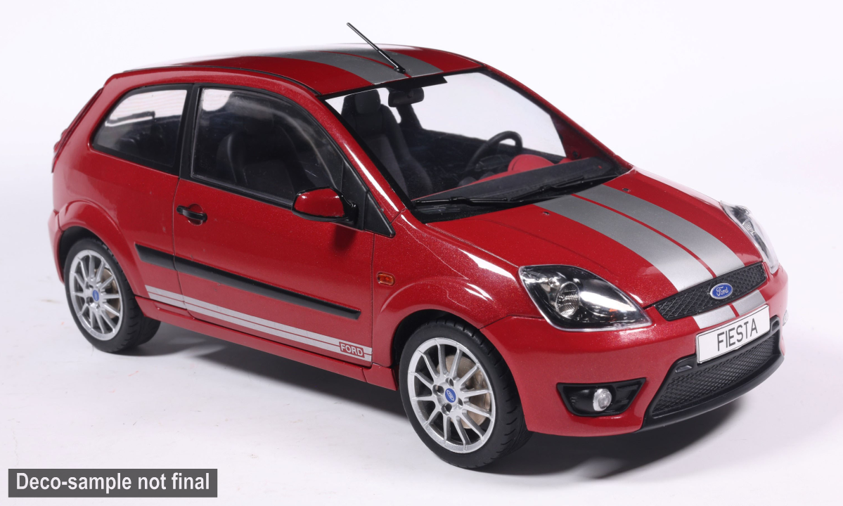 MCG 1:18 Scale Diecast - 2007 Ford Fiesta Mk6, Dark Red - MCG18517