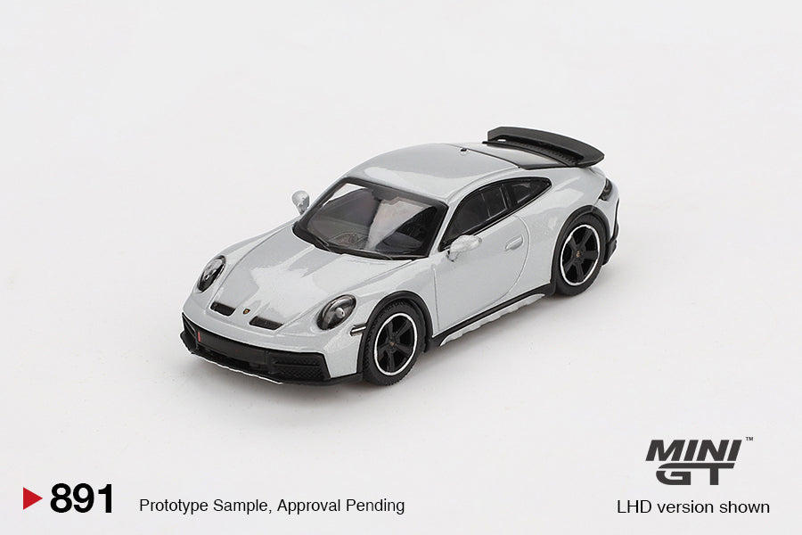 Mini GT 1:64 Diecast - Porsche 911 Dakar (RHD), Ice Grey Metallic - MGT00891-R