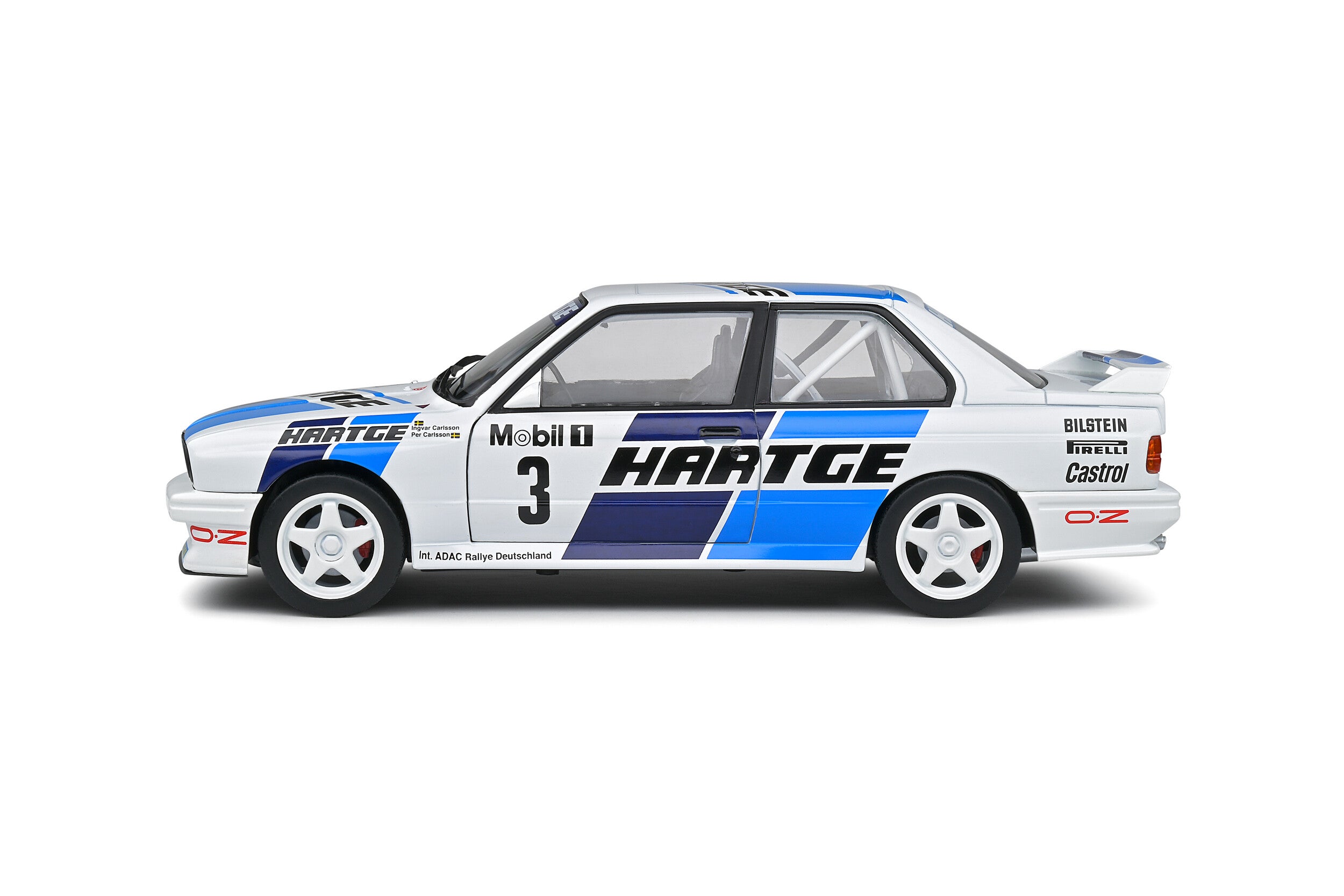 SOLIDO 1:18 Scale Diecast Model, BMW E30 M3 Adac Rallye Deutschland 1990
