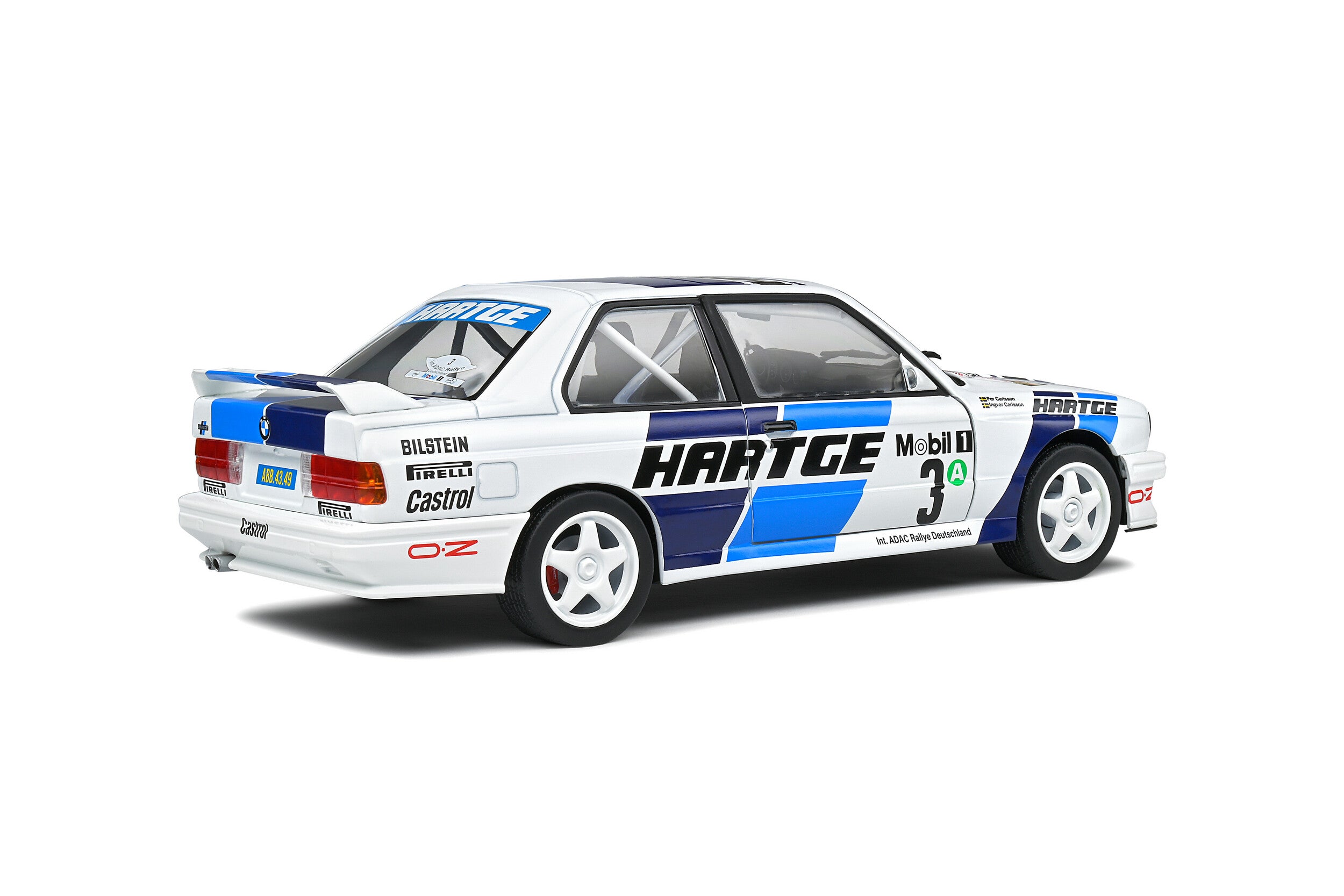 SOLIDO 1:18 Scale Diecast Model, BMW E30 M3 Adac Rallye Deutschland 1990