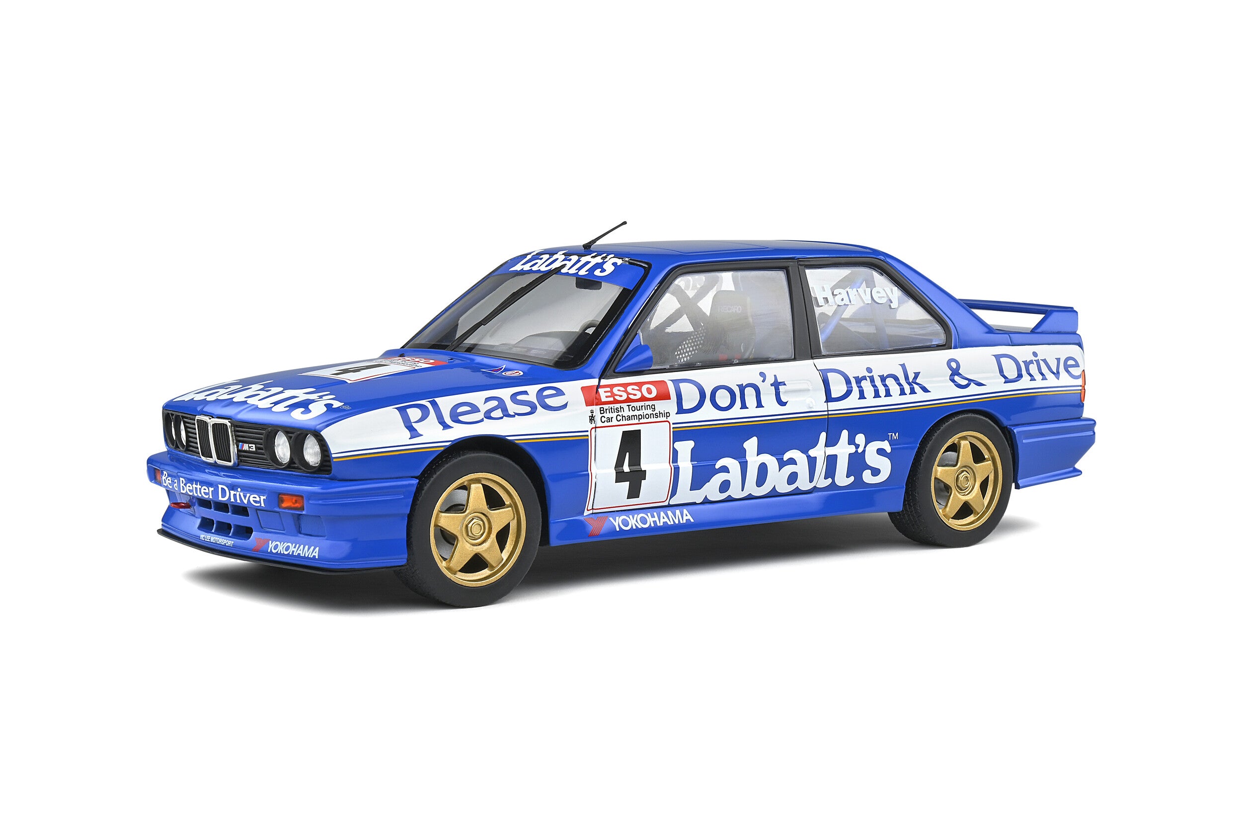 SOLIDO 1:18 Scale Diecast Model, BMW E30 M3 British Touring Car Championship 91 BTCC
