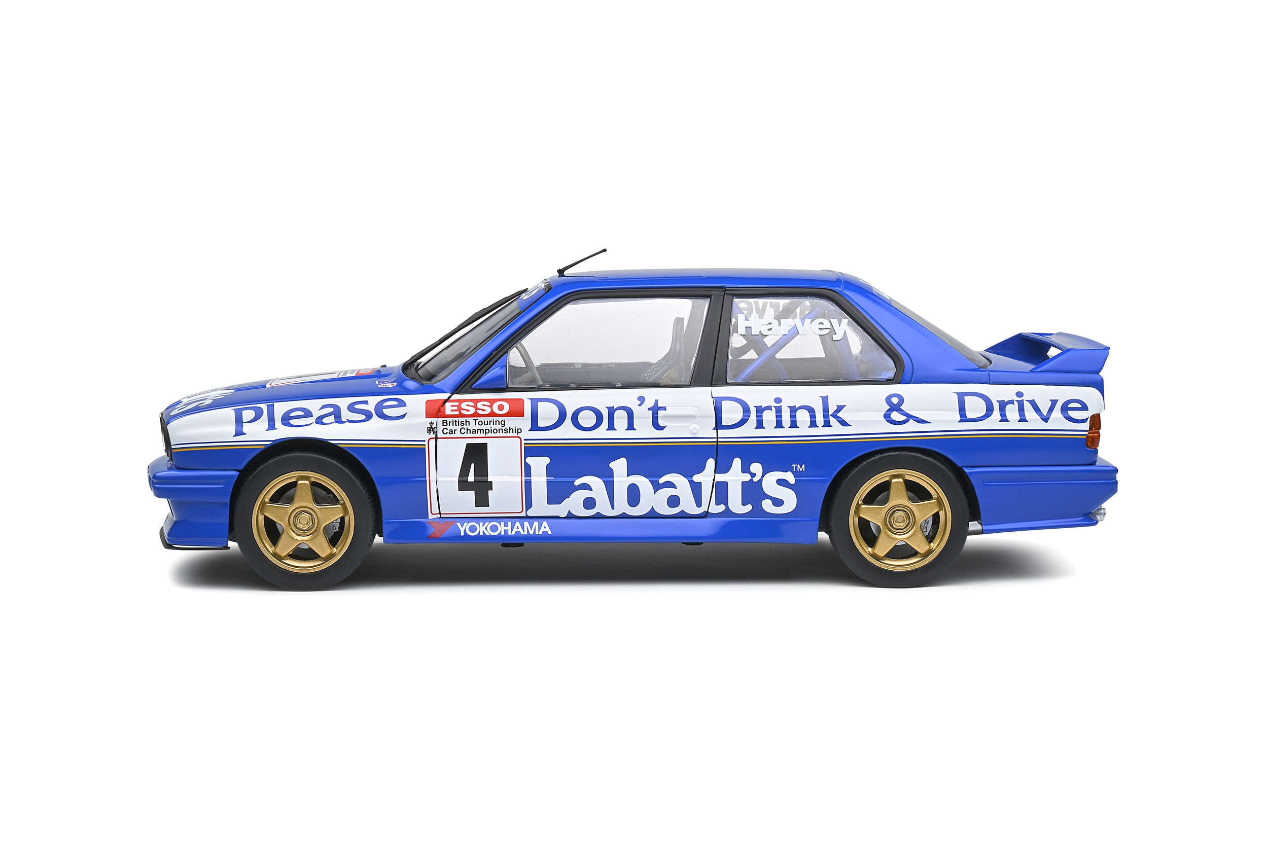 SOLIDO 1:18 Scale Diecast Model, BMW E30 M3 British Touring Car Championship 91 BTCC