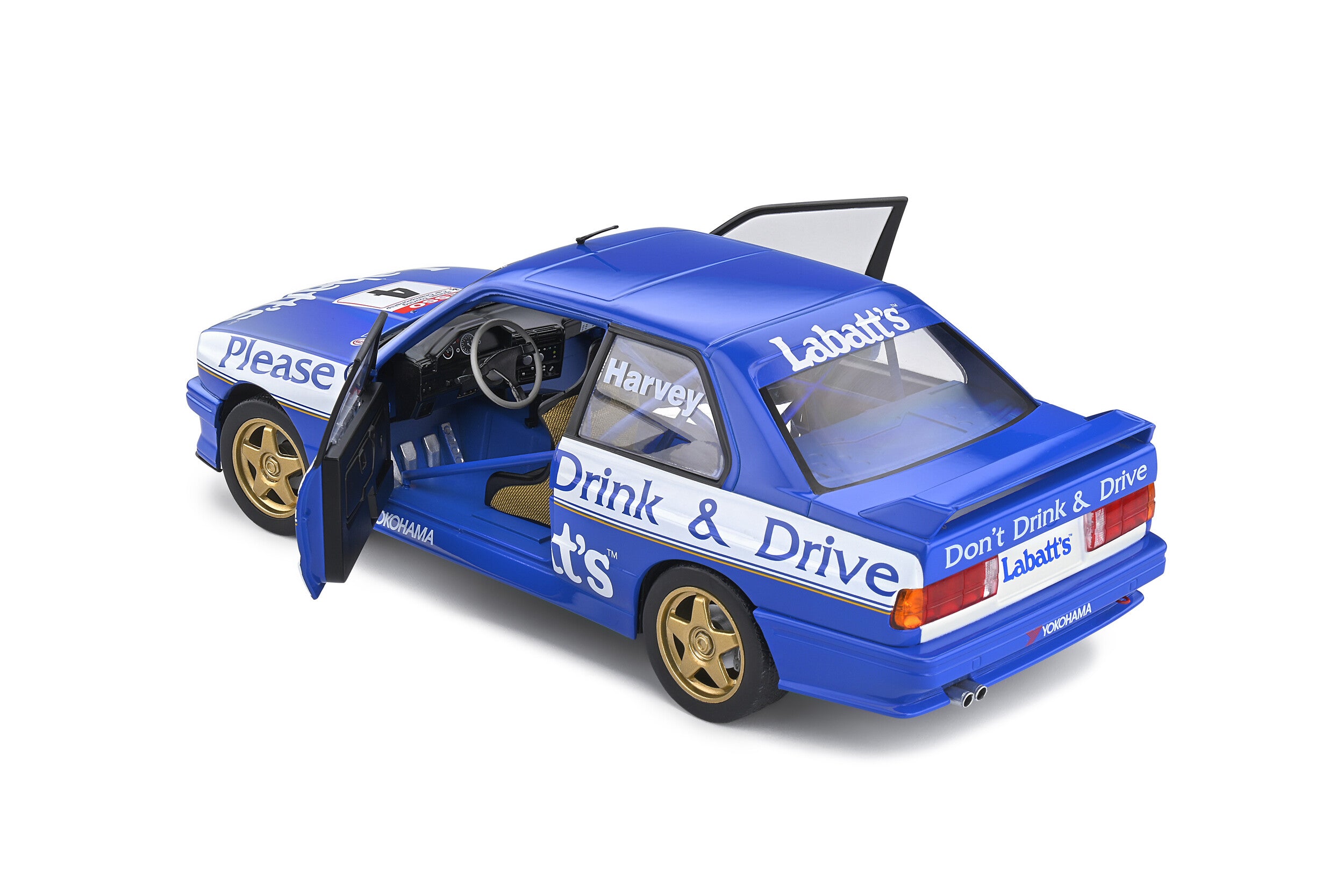 SOLIDO 1:18 Scale Diecast Model, BMW E30 M3 British Touring Car Championship 91 BTCC