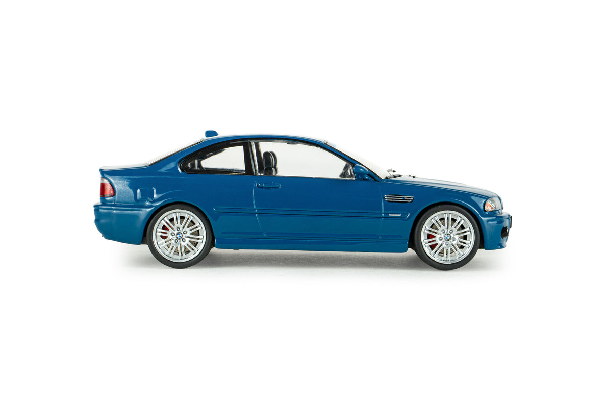 SOLIDO 1:43 Scale - 2000 BMW 3 Series M3 (E46) Coupe, Laguna Seca Blue - S4318601