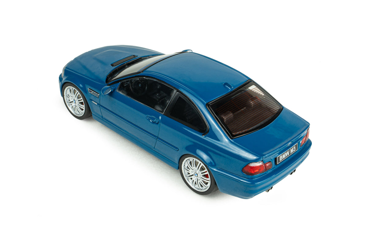 SOLIDO 1:43 Scale - 2000 BMW 3 Series M3 (E46) Coupe, Laguna Seca Blue - S4318601