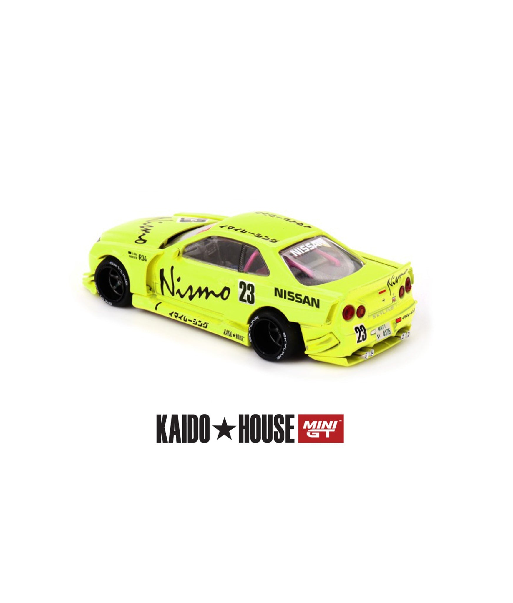 Mini Gt Kaido House 1:64 Nissan SKYLINE GT-R (R34) KAIDO WORKS V4 - KHMG241