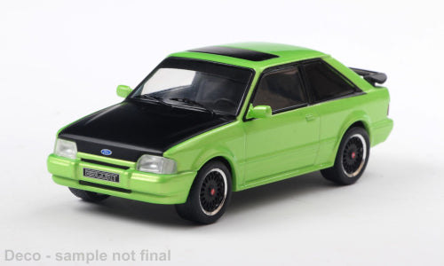 IXO 1:43 Scale Diecast Model Car - 1990 Ford Escort Mk3 XR3, Green/Black - IXOCLC584N.22