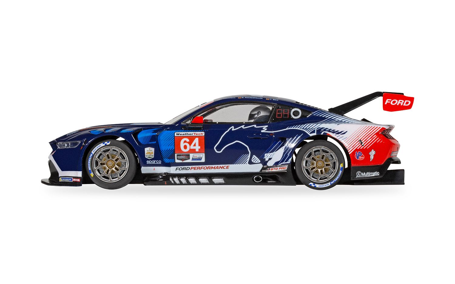 Scalextric 1:32 Scale - Ford Mustang GT3 - Multimatic Motorsports - 24 hours of Daytona 2024 - C4503