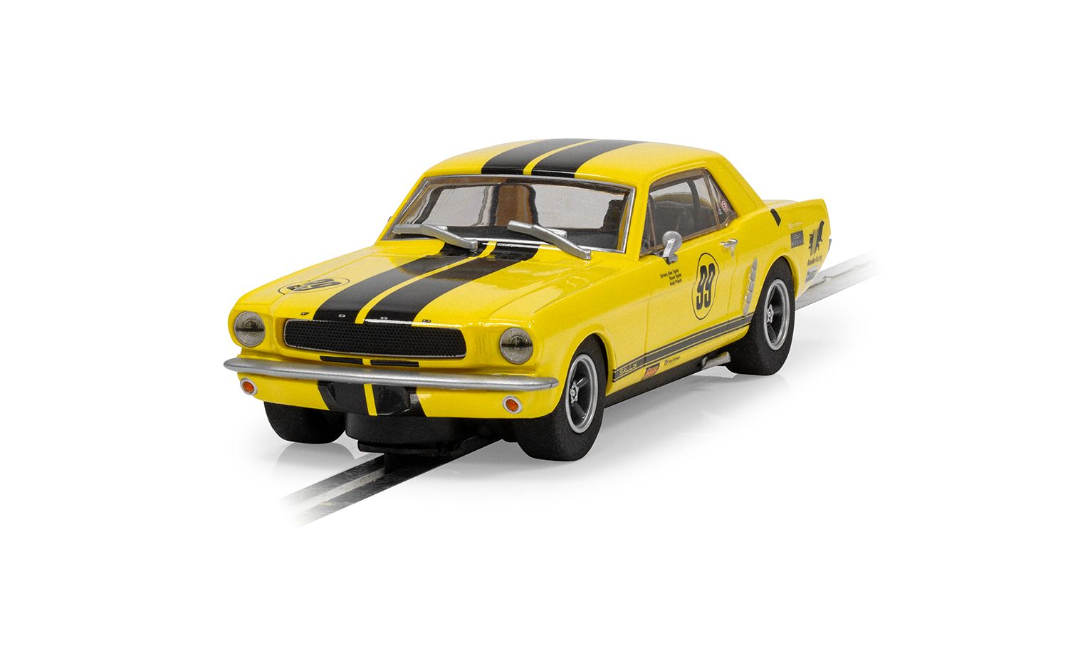 Scalextric 1:32 Scale - Ford Mustang Rassler Racing, Yellow - C4537
